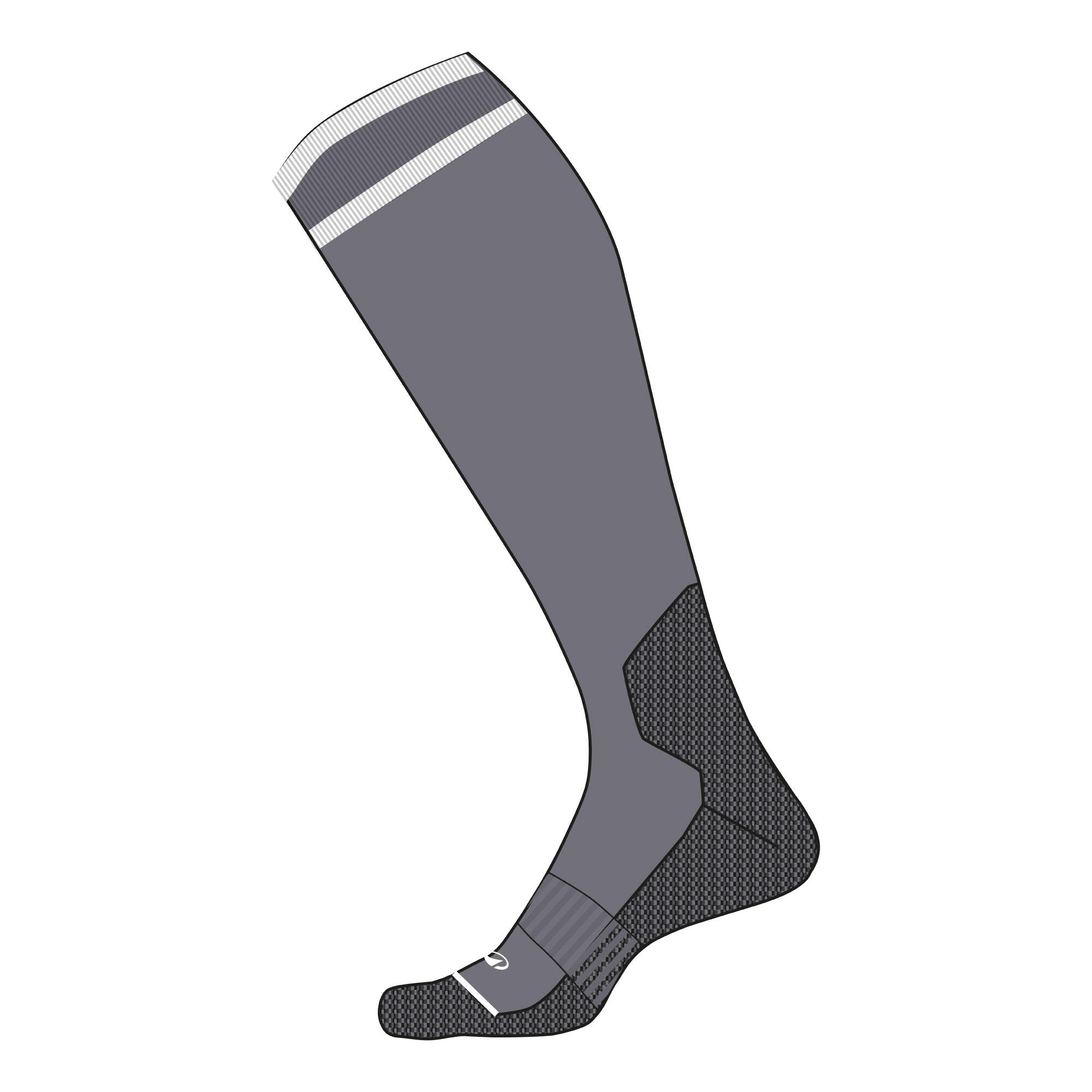Kids' ski socks, 100 Grey