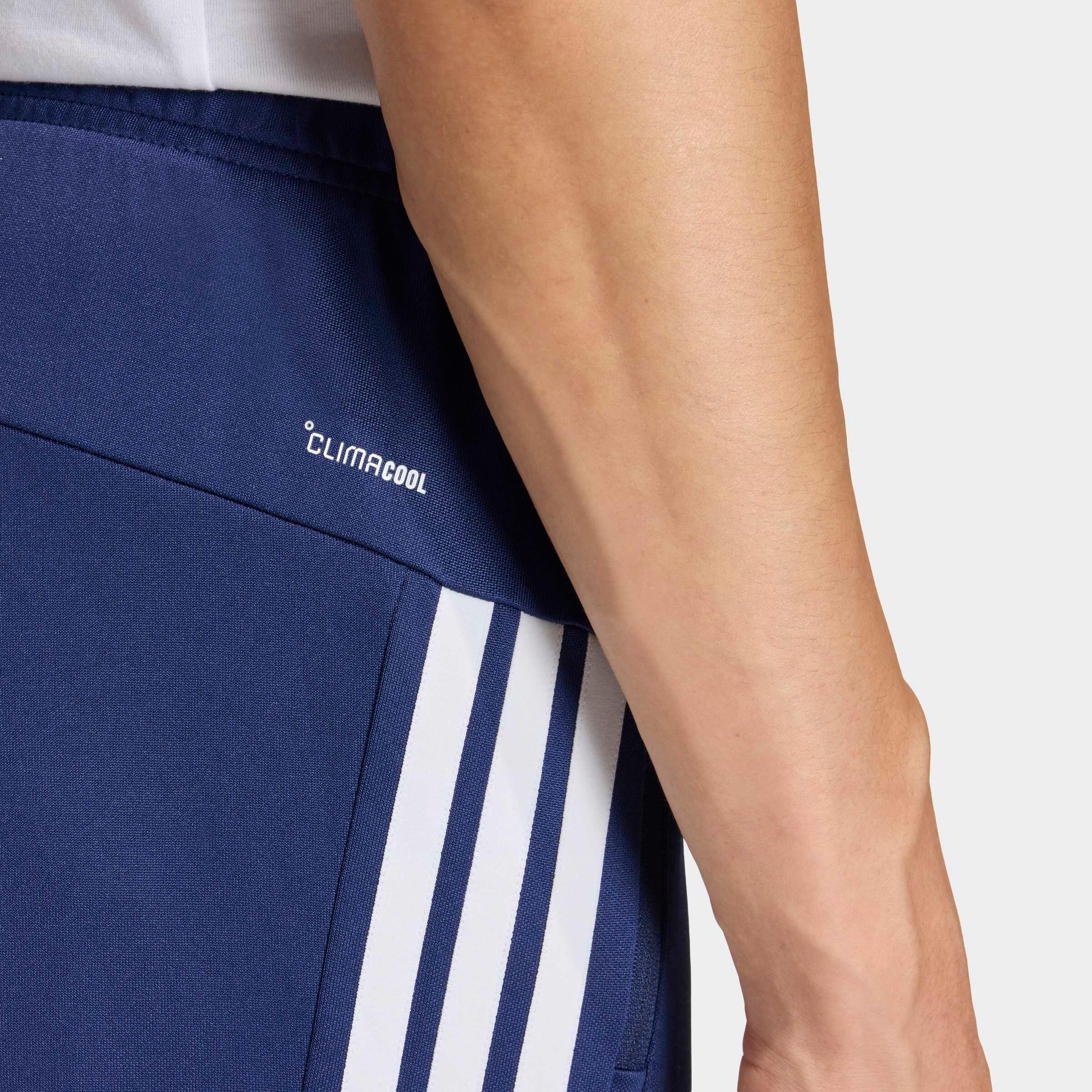 Pantaloni tuta ADIDAS uomo regular fit traspiranti con tasche con zip blu 6/6