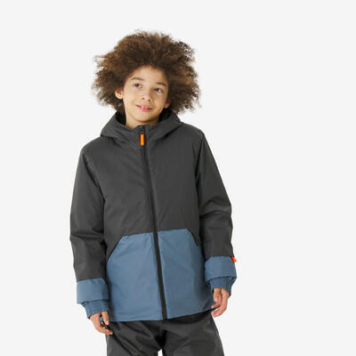 Ski-jas ski100 kinderen blauw/grijs