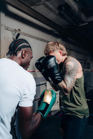 Рукавиці боксерські з монолітної піни чорні