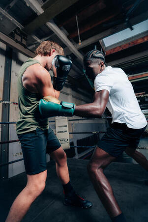 Рукавиці боксерські з монолітної піни зелені