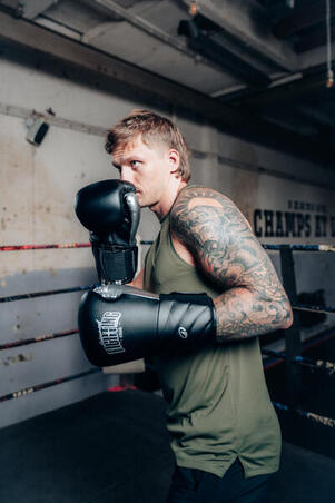 Рукавиці боксерські з монолітної піни чорні