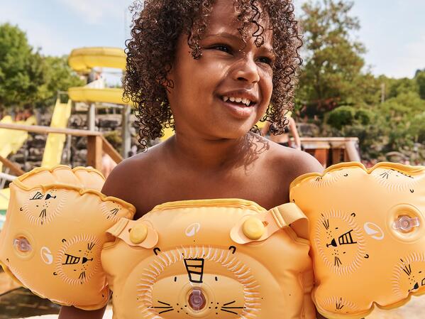 Brassards Enfant Safari 2-6 Ans – Swim Essentials – Motif Panthère – Sécurité EN13138-1 – Kit Réparation Inclus