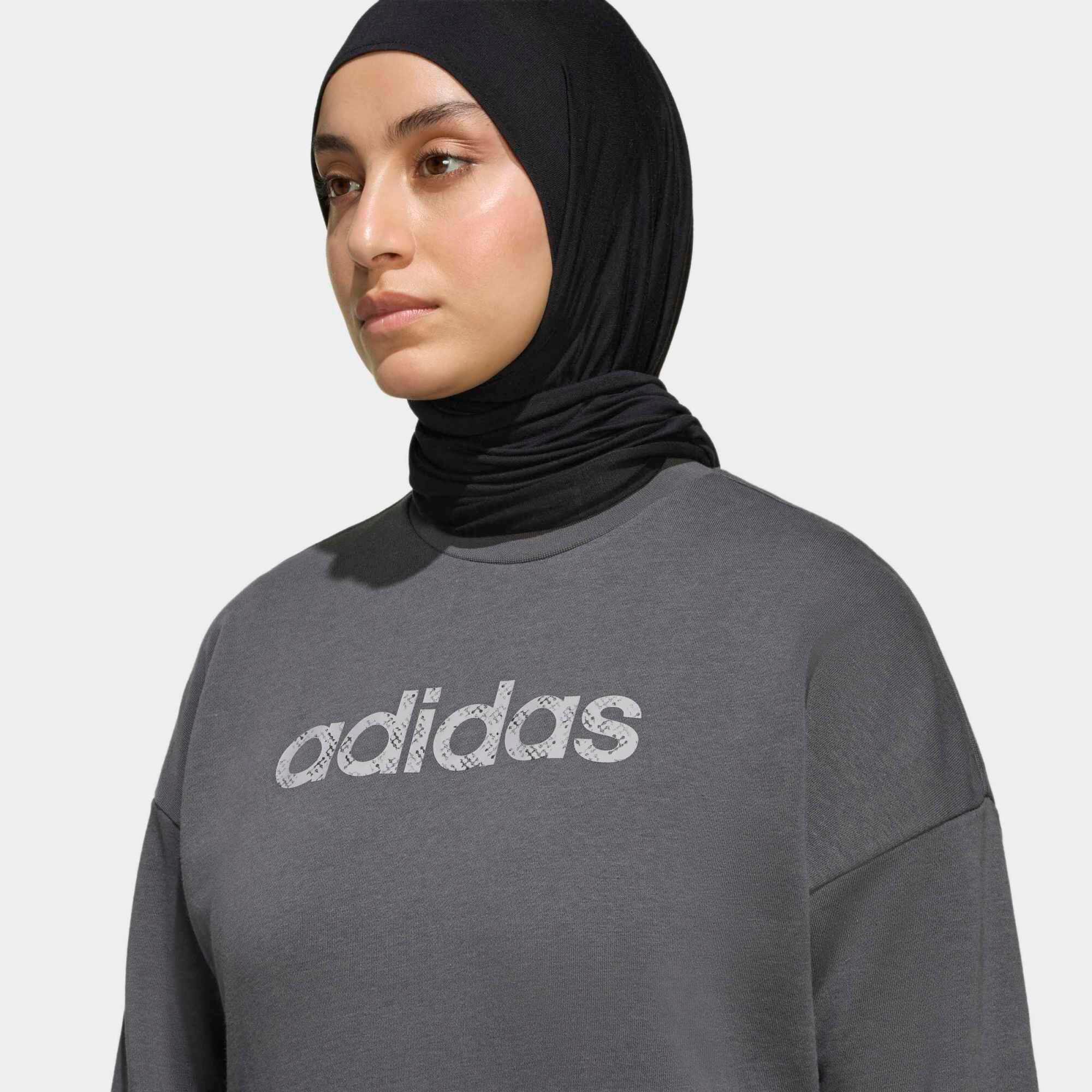 Fitness-Sweatshirt für Damen, Grau 5/6