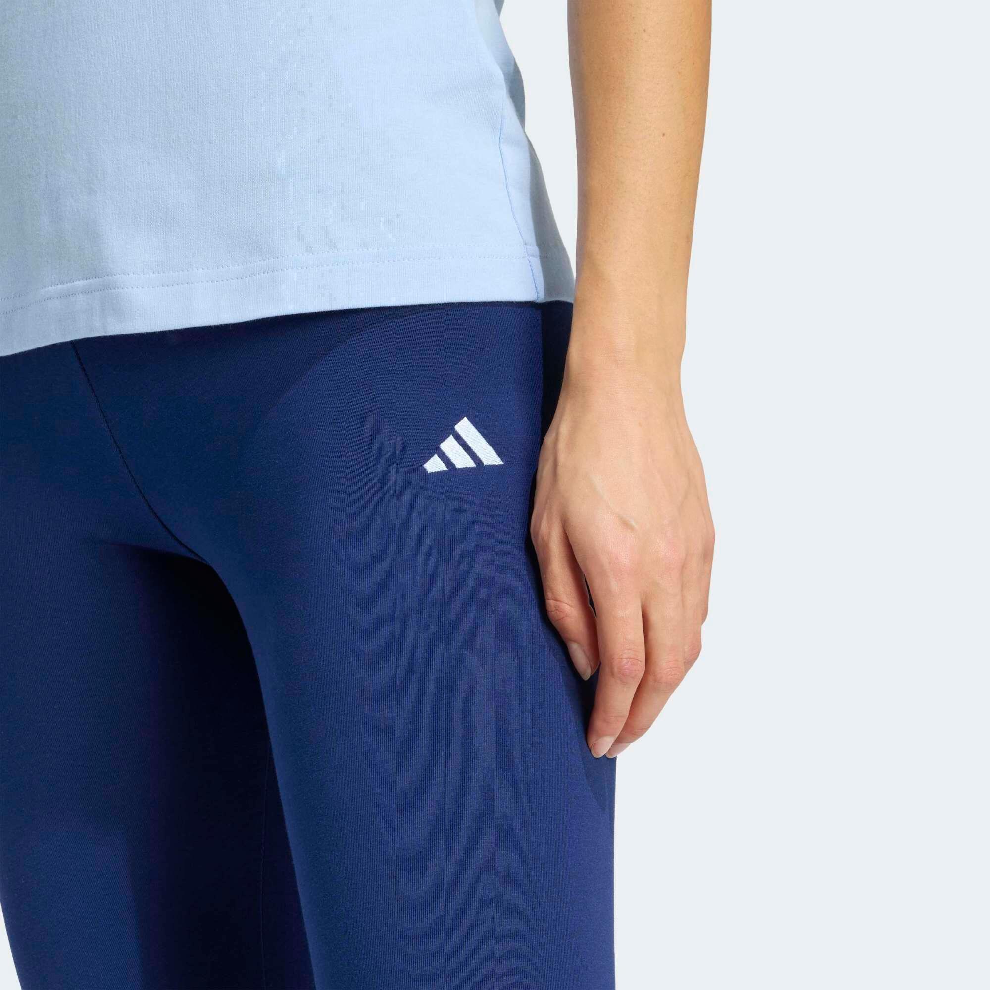 Fitness-Leggings, Damen, Baumwolle, Blau 5/5