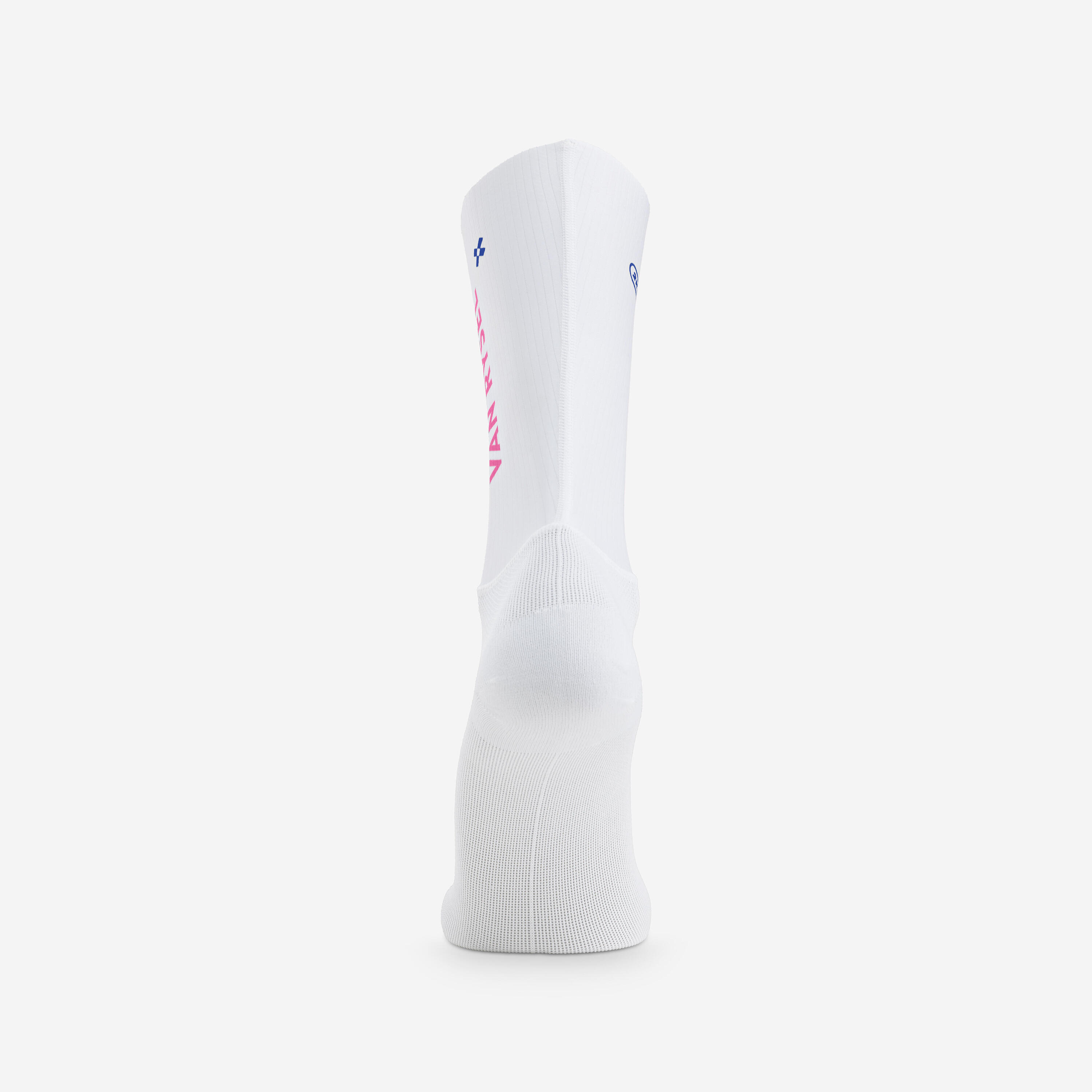 2 Paires Chaussettes Cyclisme Réfléchissantes DMG – Blanc/rose – Taille 7-9