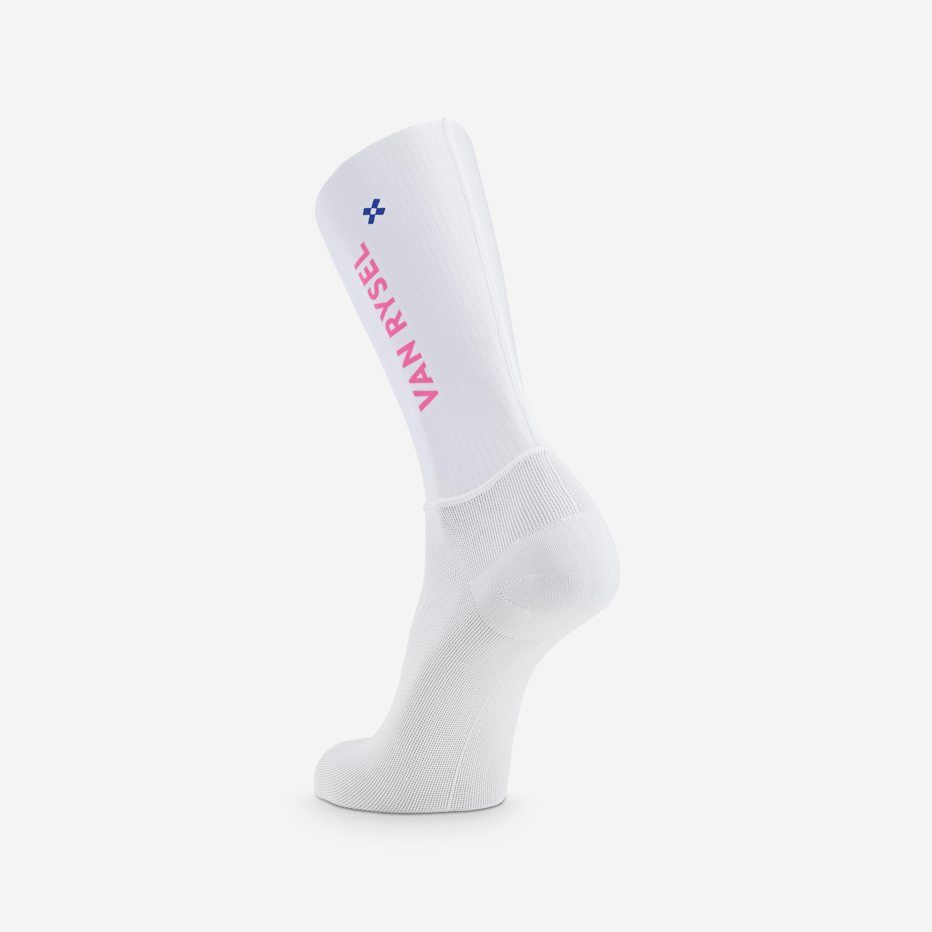 Fietssokken RCR-R wit roze 4/6