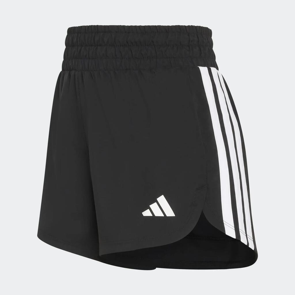 Pantaloneta corta cintura alta tejida para Mujer Adidas Pacer - Negro