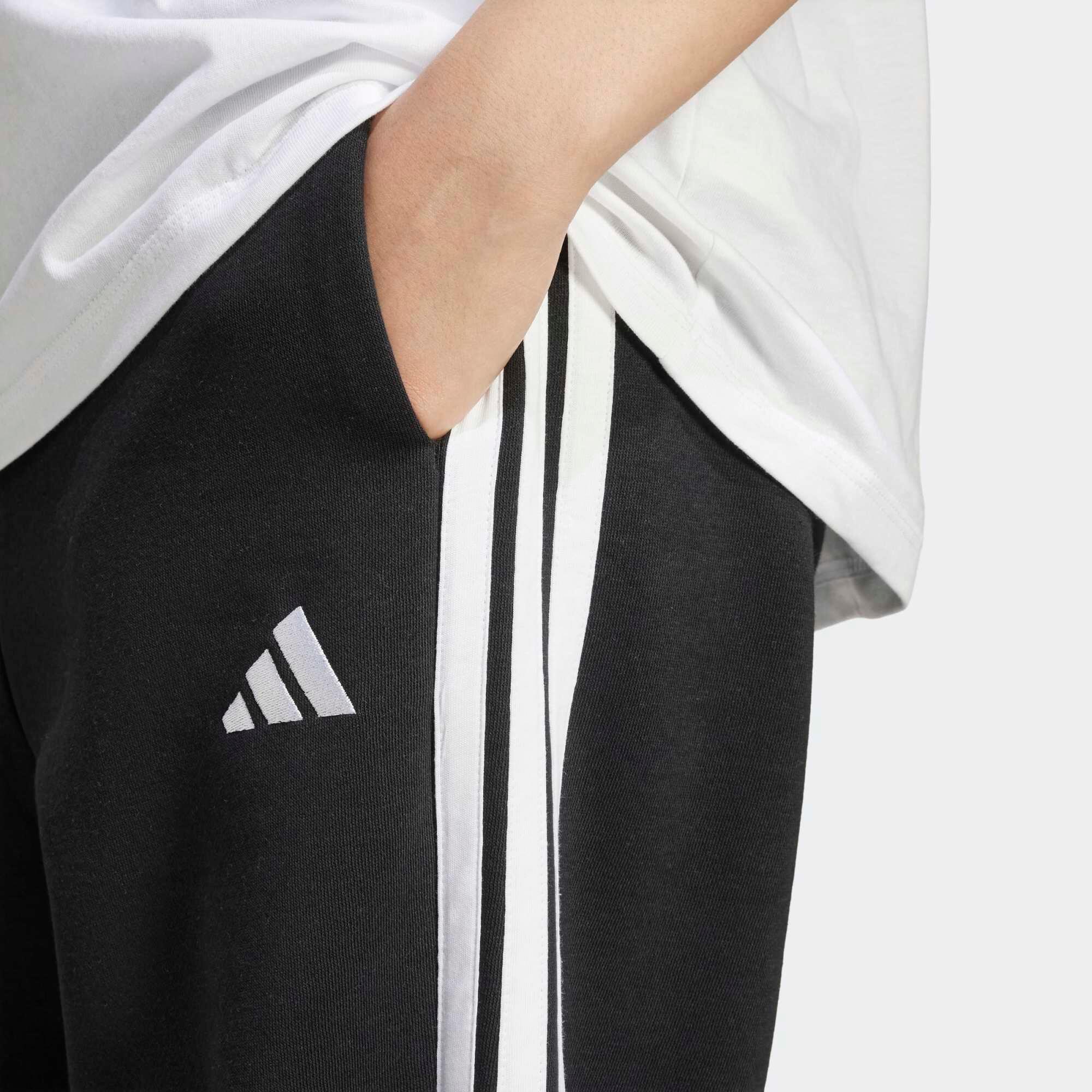 Pantalon de jogging fitness en coton femme, noir 4/5