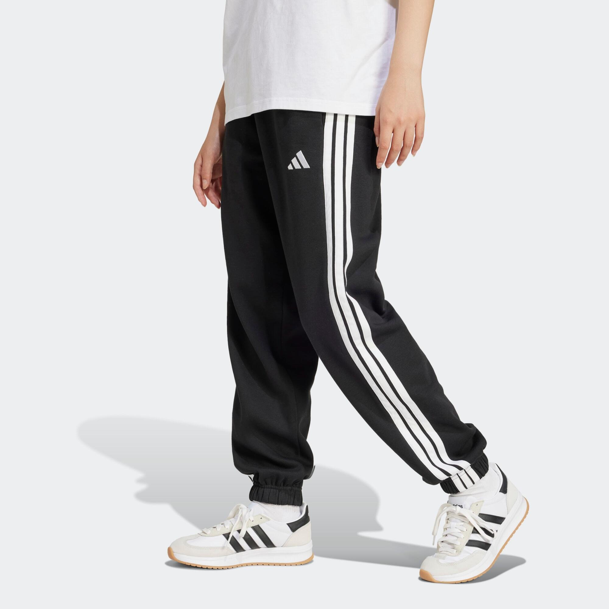 Pantalon de jogging fitness en coton femme, noir 2/5