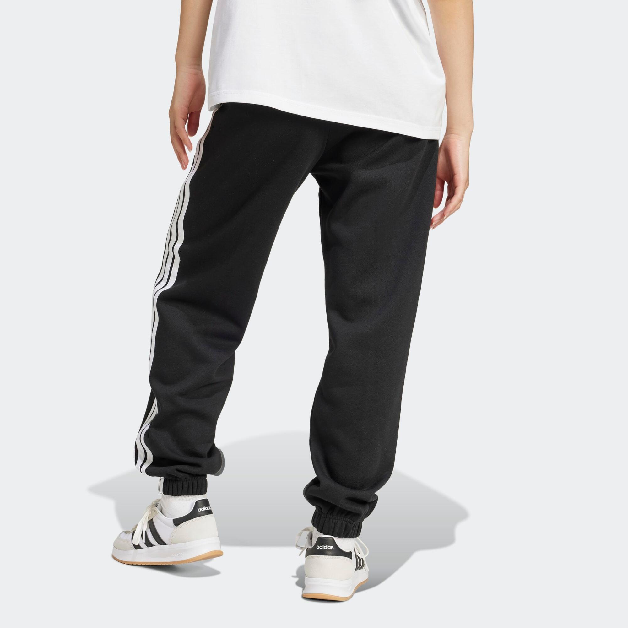 Pantalon de jogging fitness en coton femme, noir 3/5