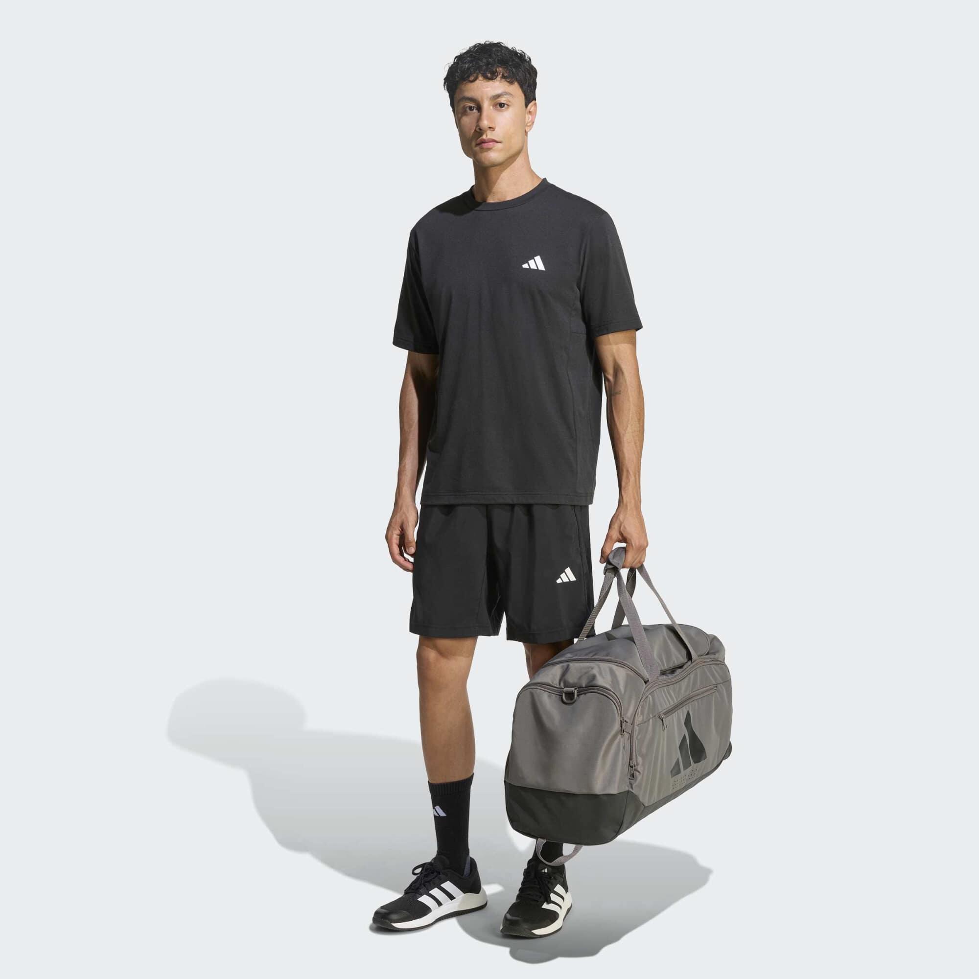 Pantalón Corto Fitness ADIDAS Hombre Negro 4/4