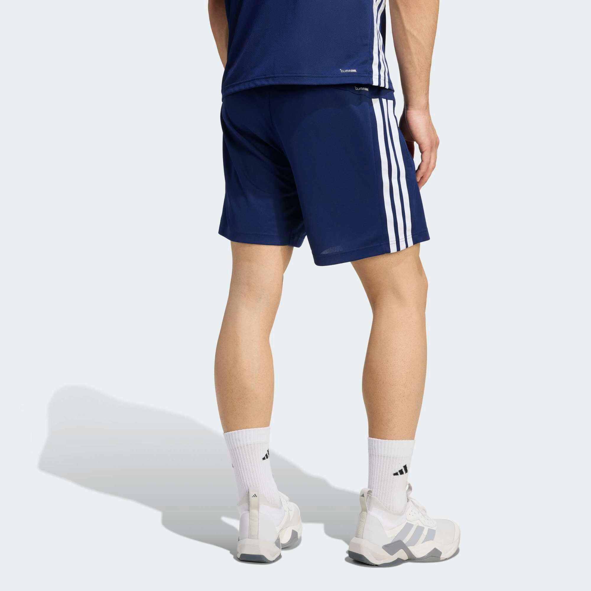 Pantaloncini ADIDAS uomo palestra regular fit traspiranti blu 3/5