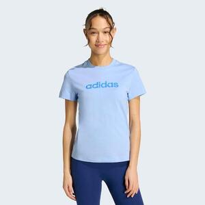Camiseta Fitness Mujer Azul Claro Algodón