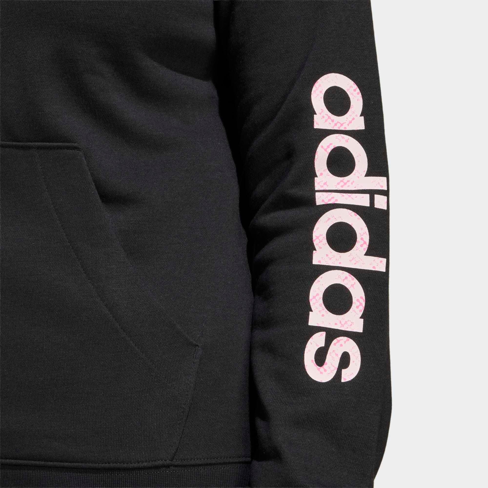 Damen-Fitness-Sweatshirt mit Kapuze und Reissverschluss, Schwarz 5/5