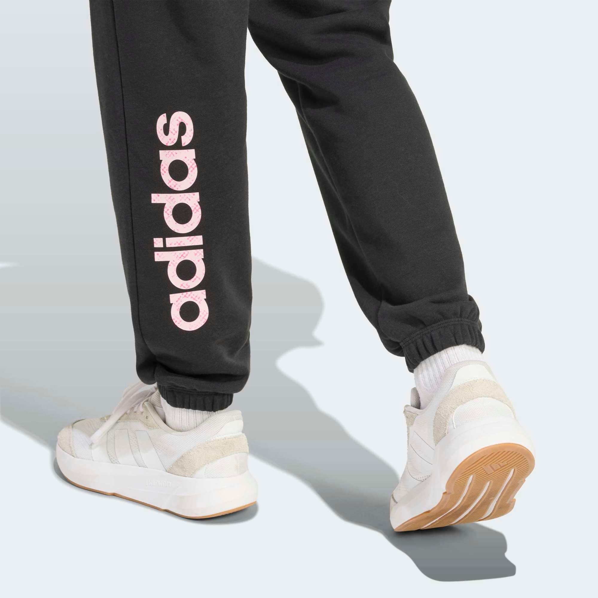Women's Fitness Jogging Bottoms - Black 4/5