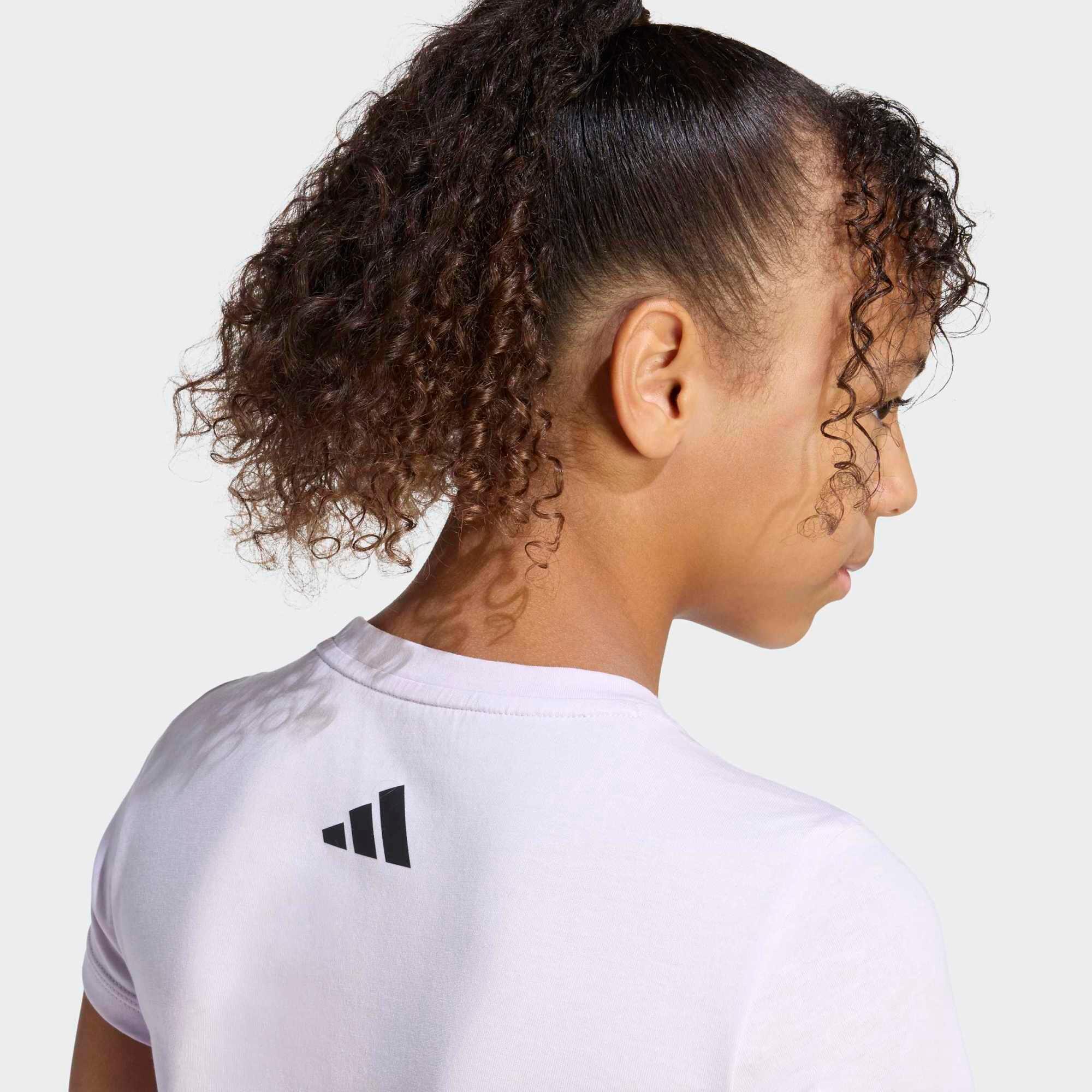 T-shirt de Educação Física em Algodão Menina Rosa-claro 5/5