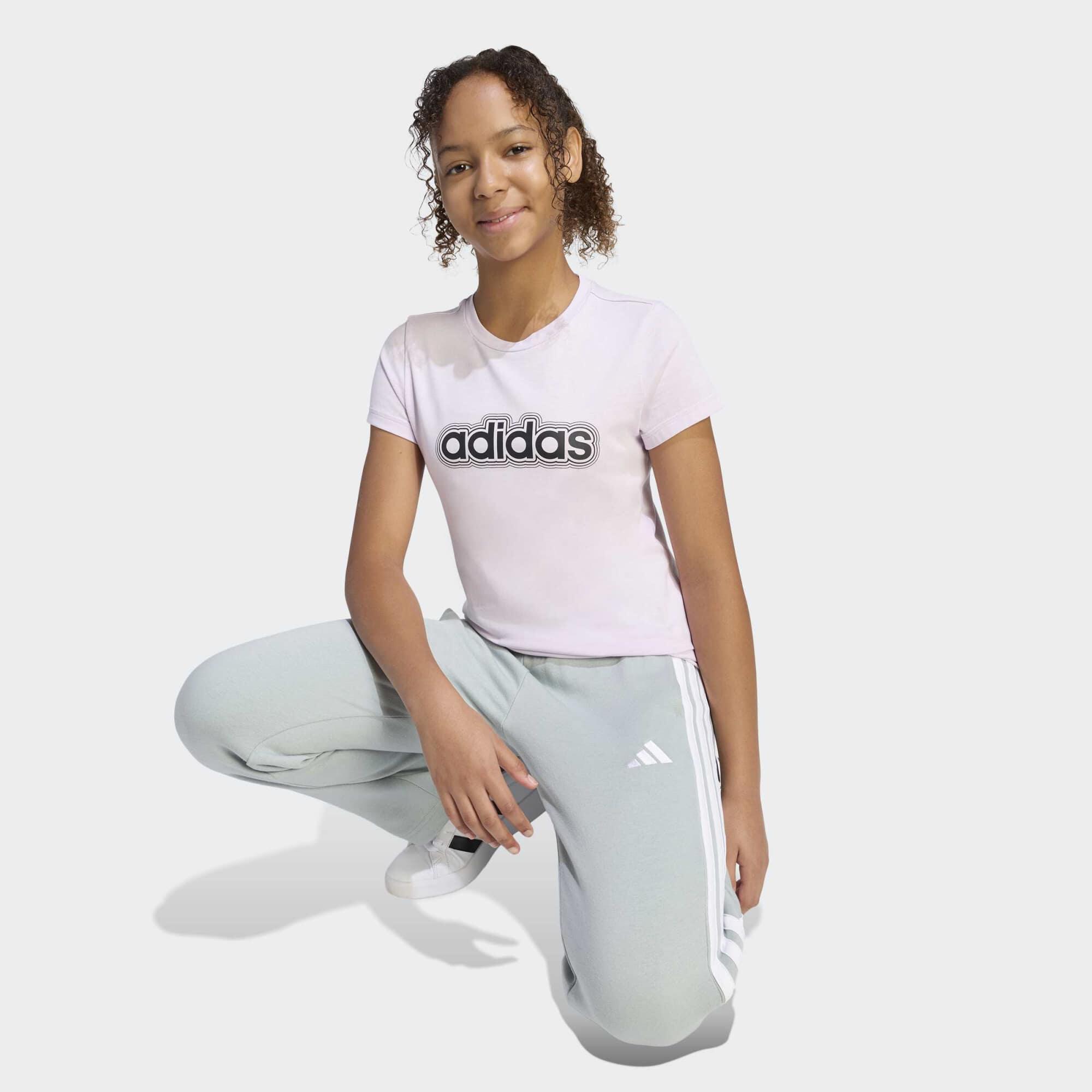 T-shirt de Educação Física em Algodão Menina Rosa-claro 4/5