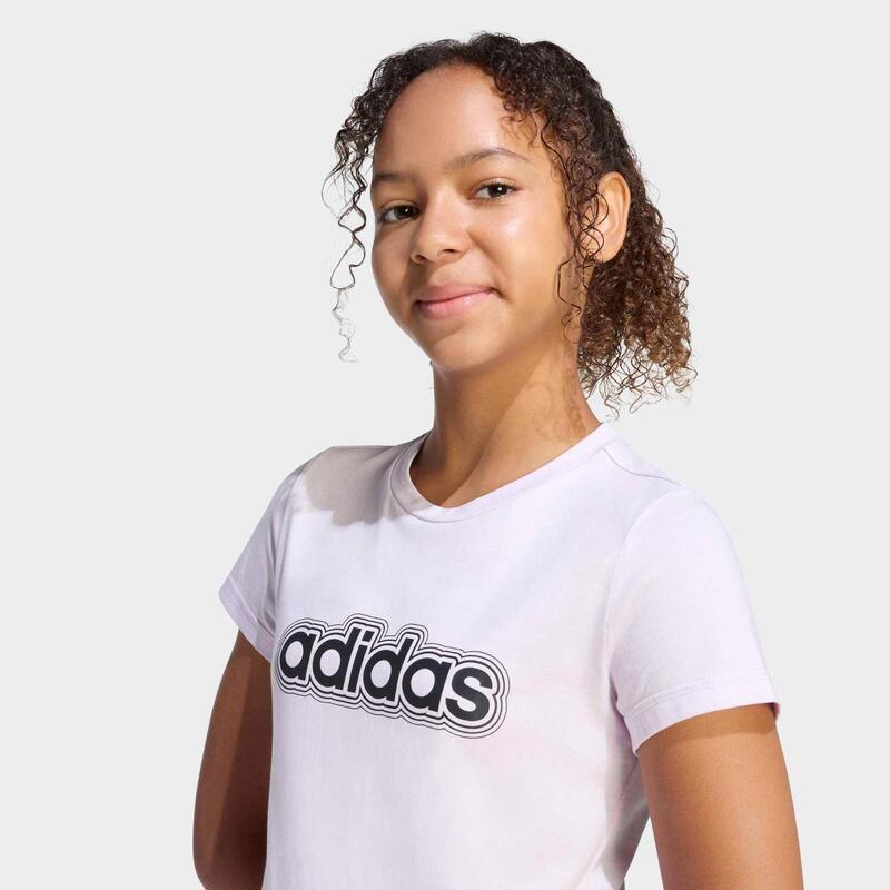 Tricou din bumbac ADIDAS Roz Fete