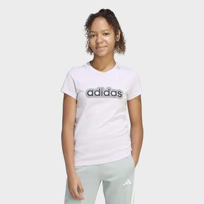 T-shirt ADIDAS bambina ginnastica regular fit cotone rosa