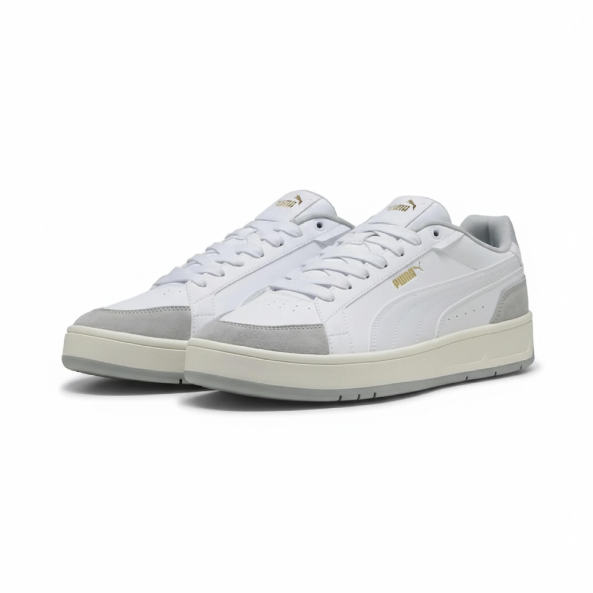 Basket Homme, Puma Court Classico, blanc beige 6/6