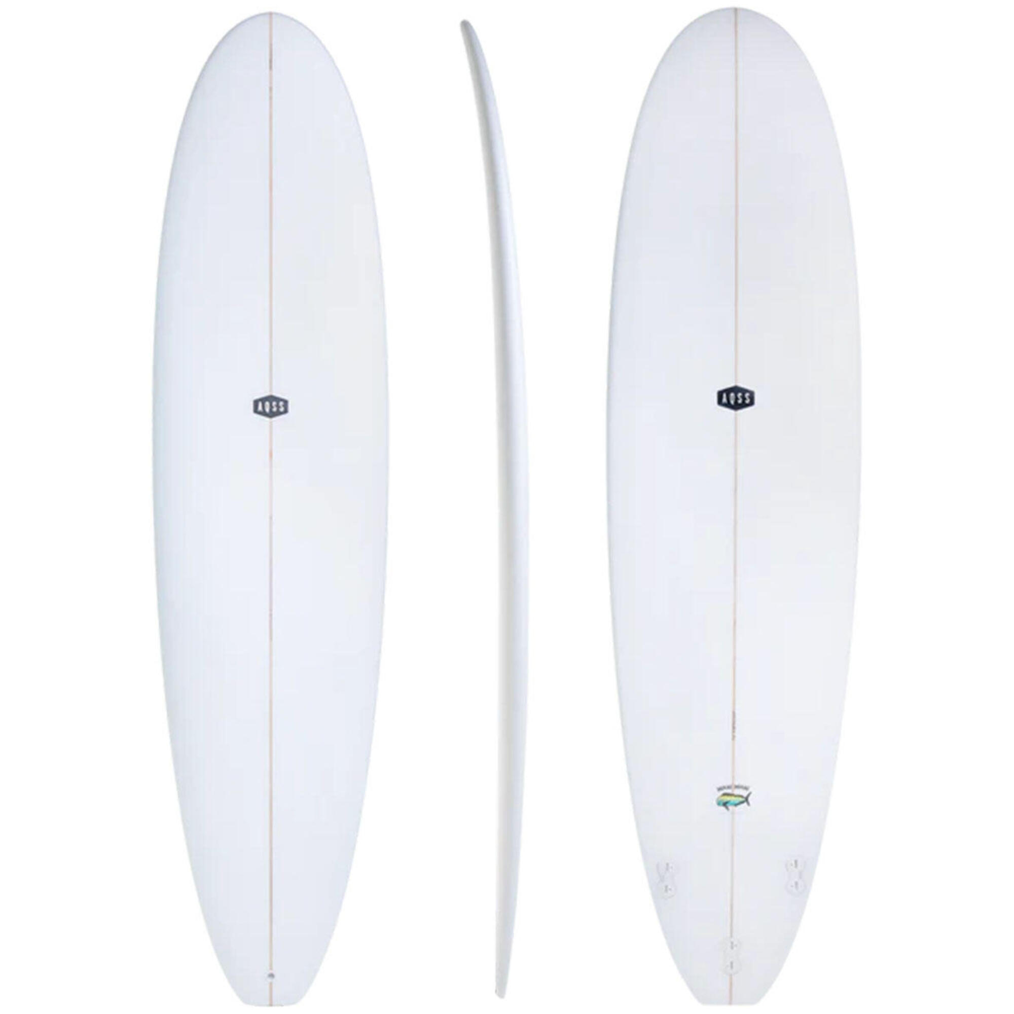 AQSS Mahi Mahi Mini Mal Surfboard - Clearskin - 7'6"