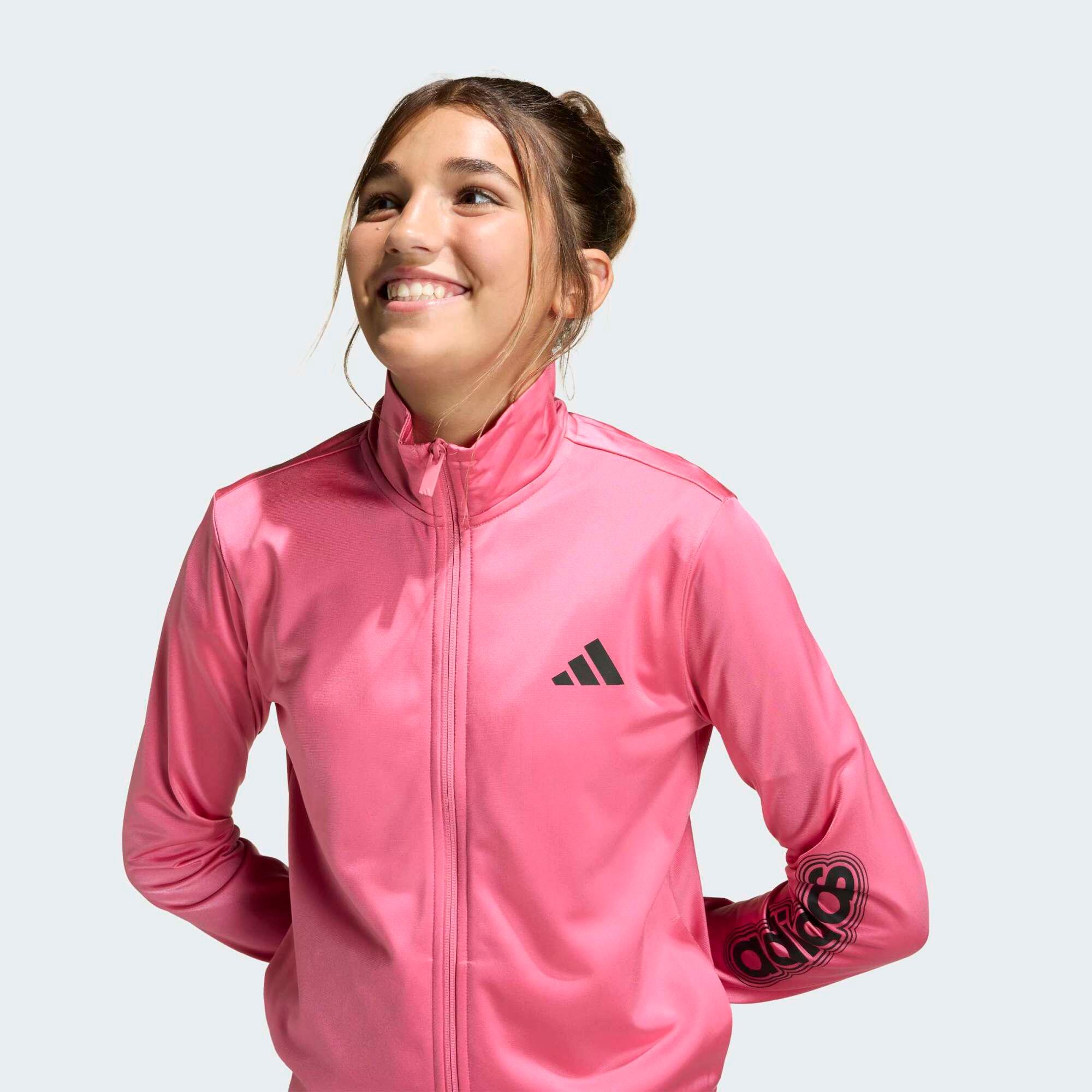 Ensemble de survêtement fille, rose et noir 3/6