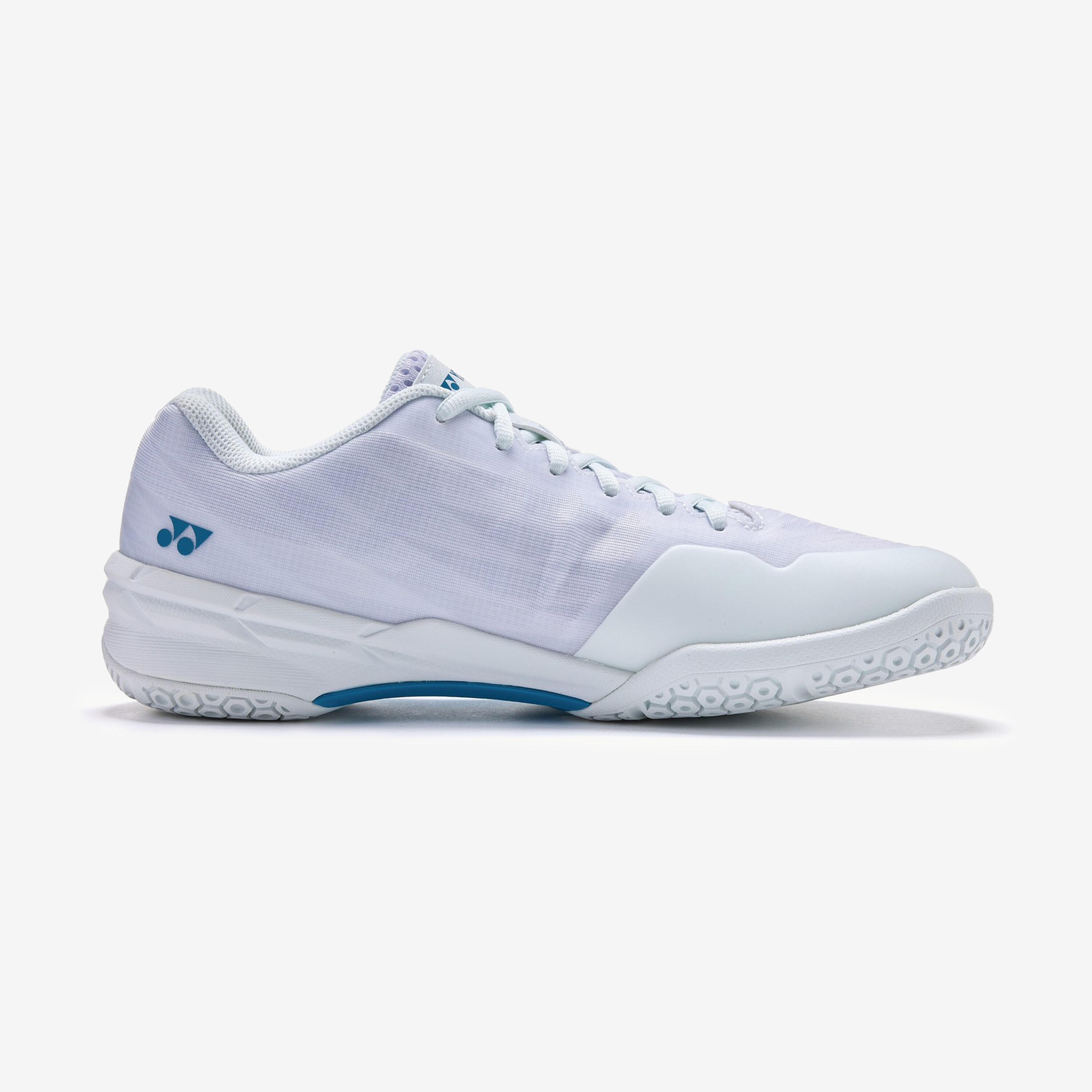 Scarpe badminton uomo Yonex AERUS X bianco-blu 4/4