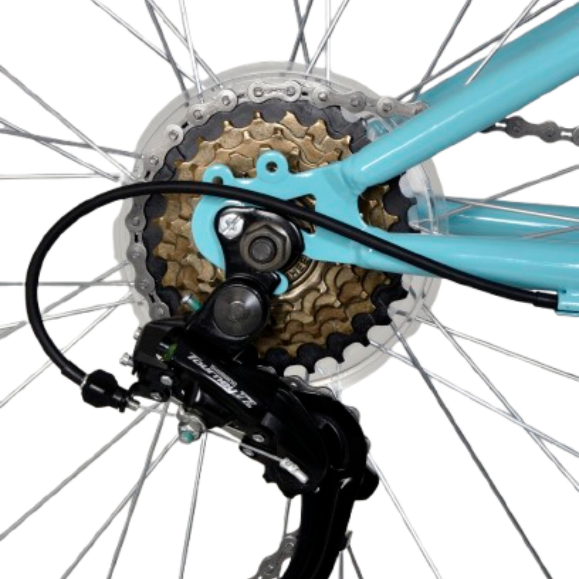 Bicicleta niños 24 pulgadas MTB Deportica Turquesa 3/6