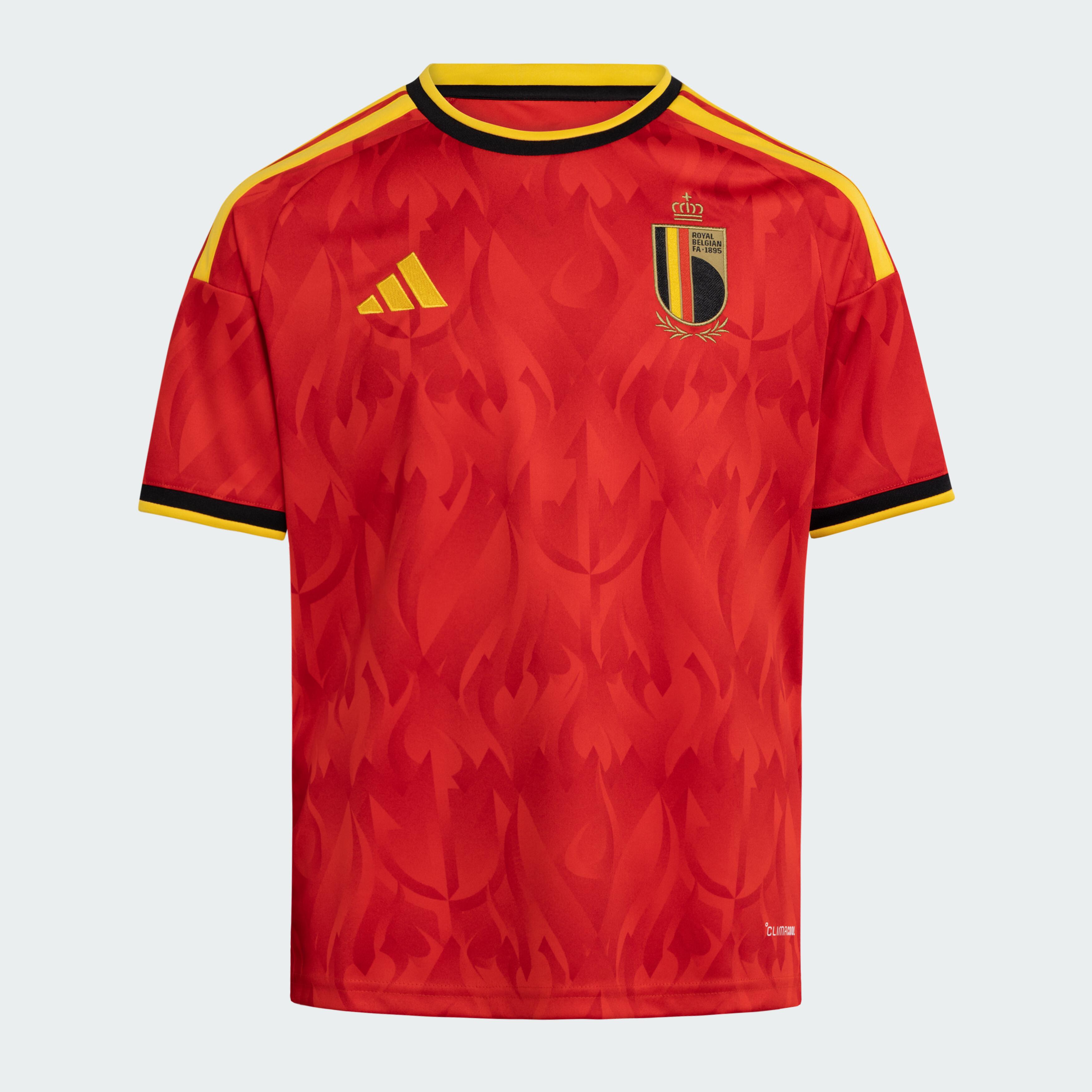ADIDAS Belgicko 2026 detský domáci futbalový dres červený 8 rokov