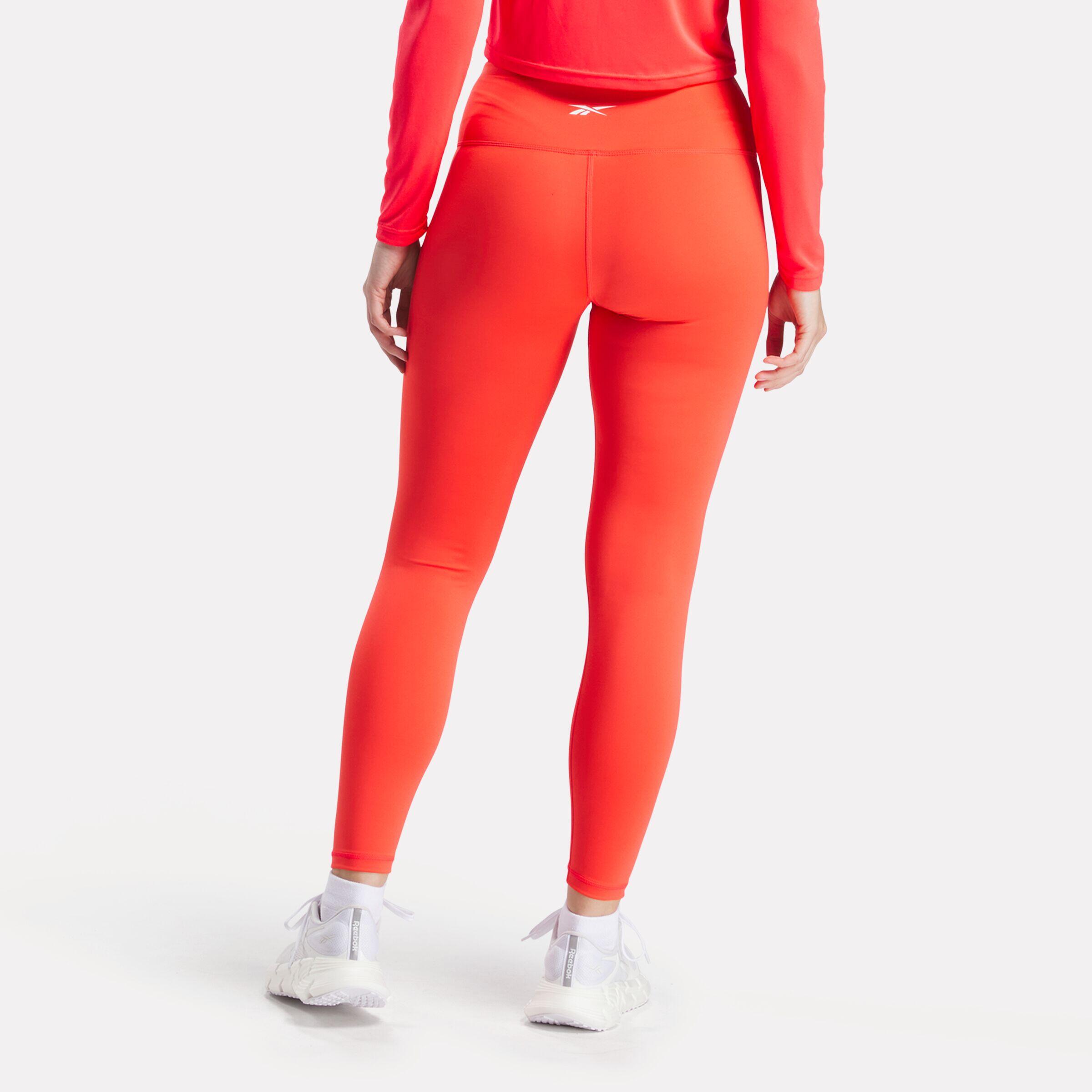 Mallas fitness Reebok Core High Rise Leggings rojo 2/4