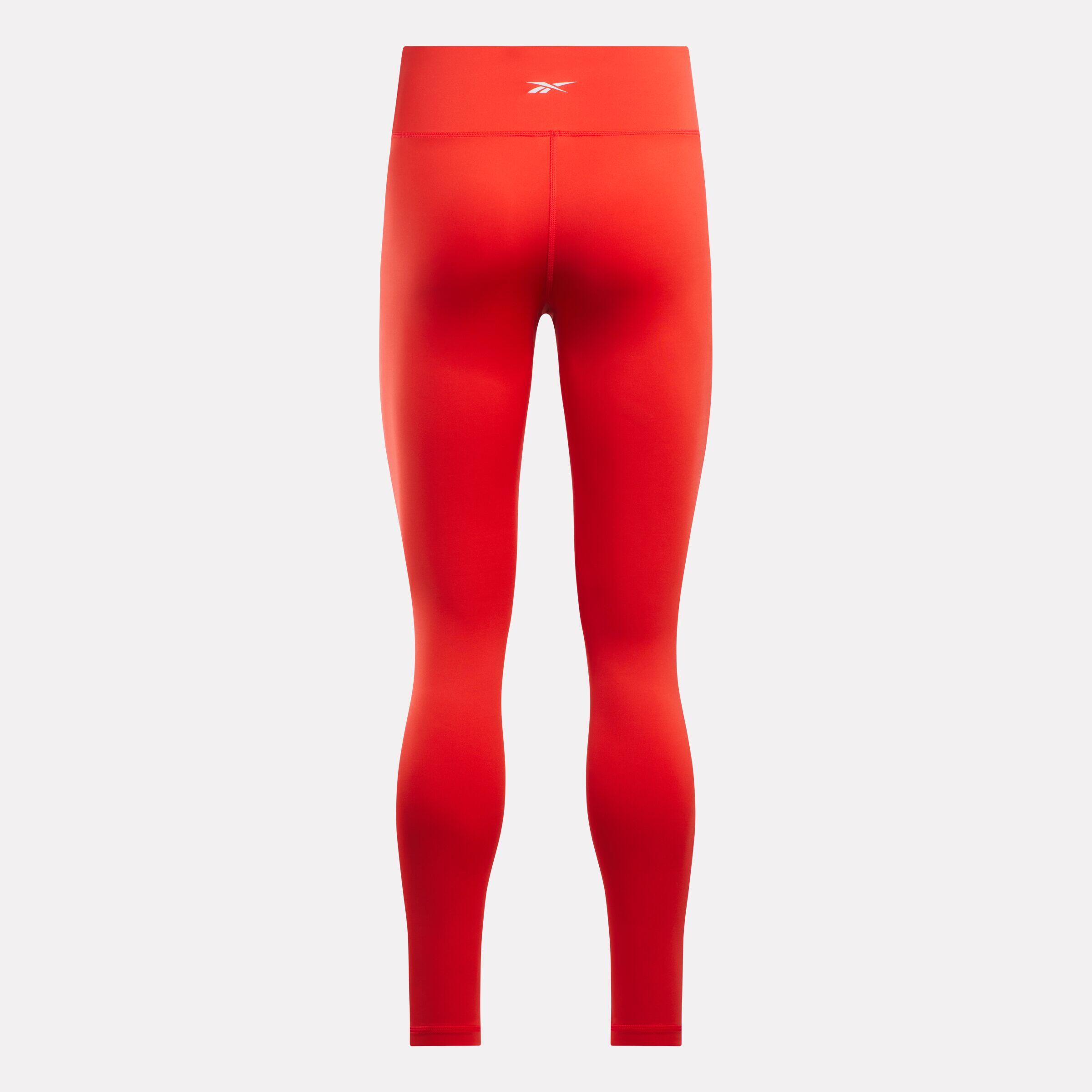 Mallas fitness Reebok Core High Rise Leggings rojo 4/4