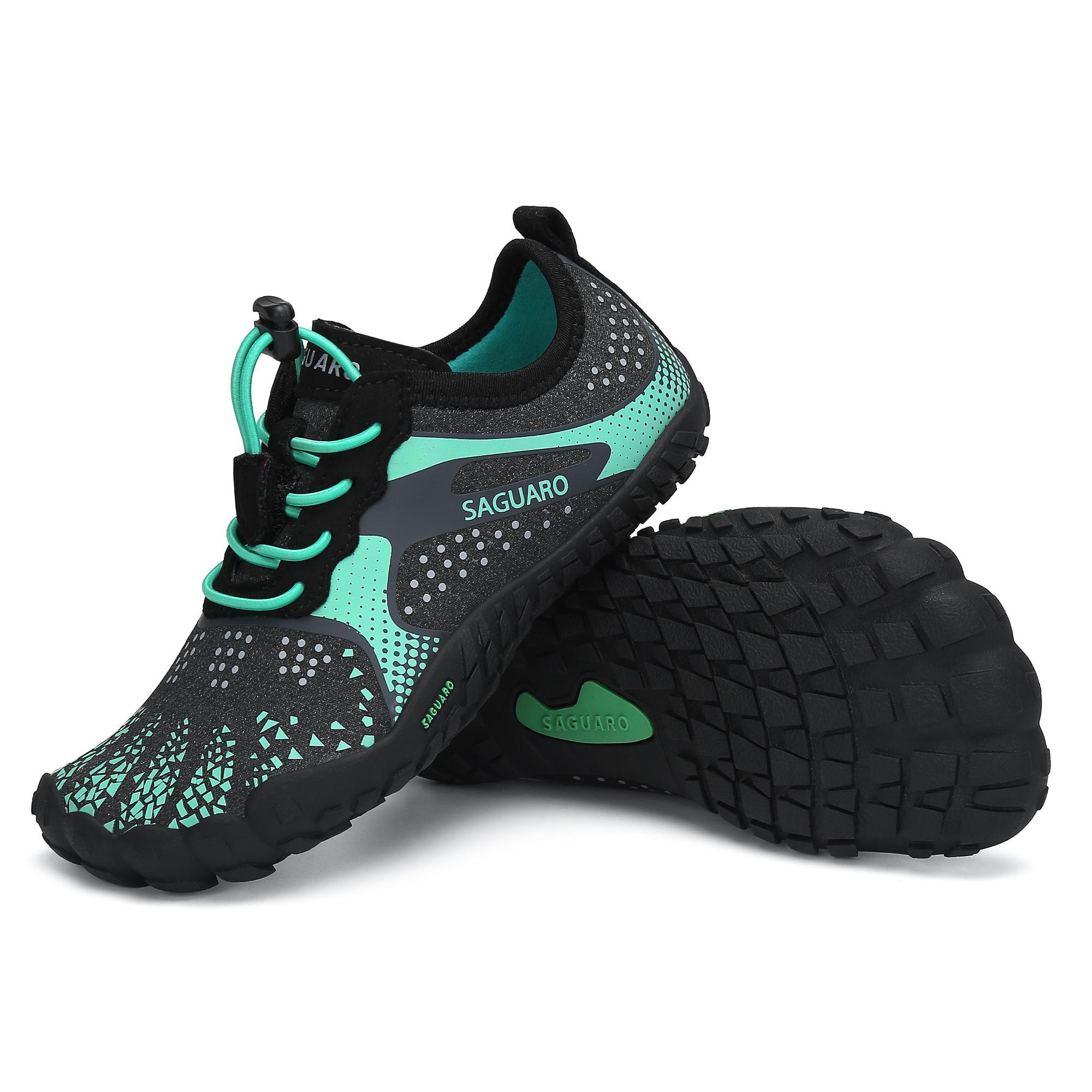 Zapatillas barefoot Niños Saguaro Fast I Verde y Negro -CD 5/7