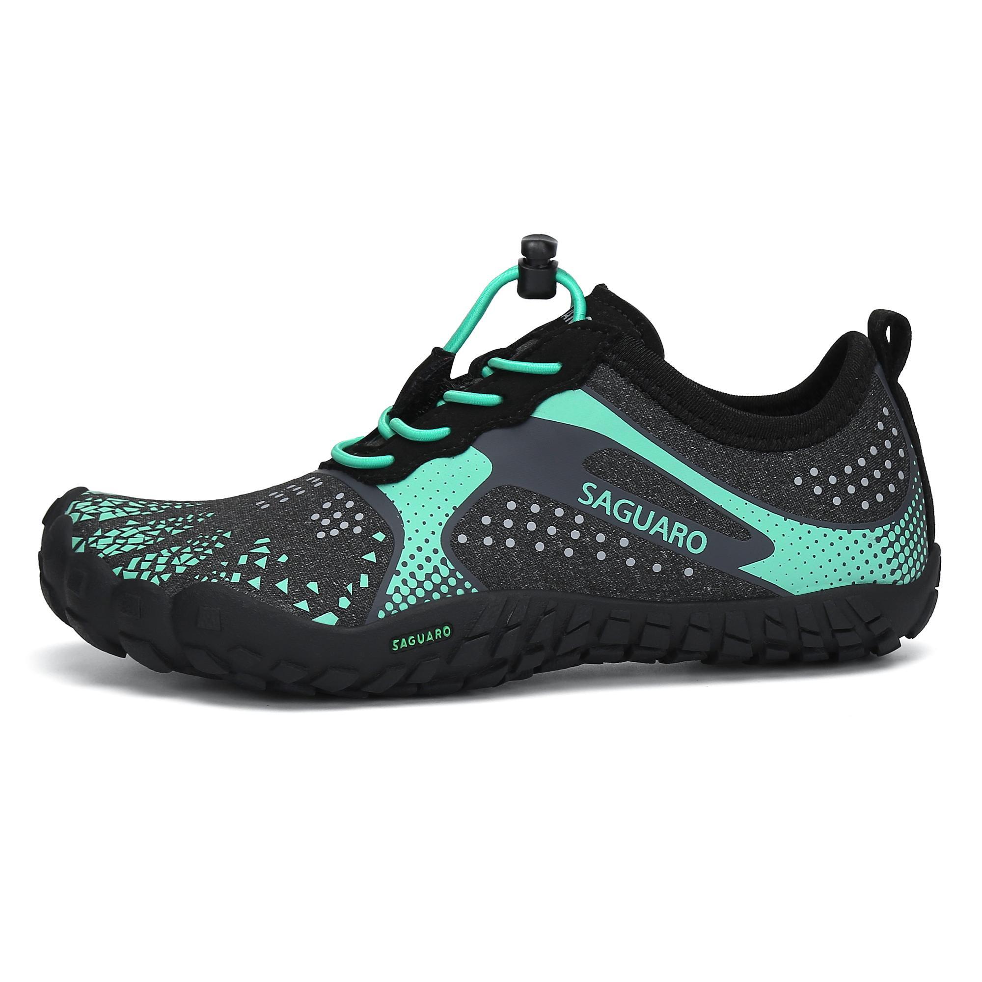 Zapatillas barefoot Niños Saguaro Fast I Verde y Negro -CD 2/7