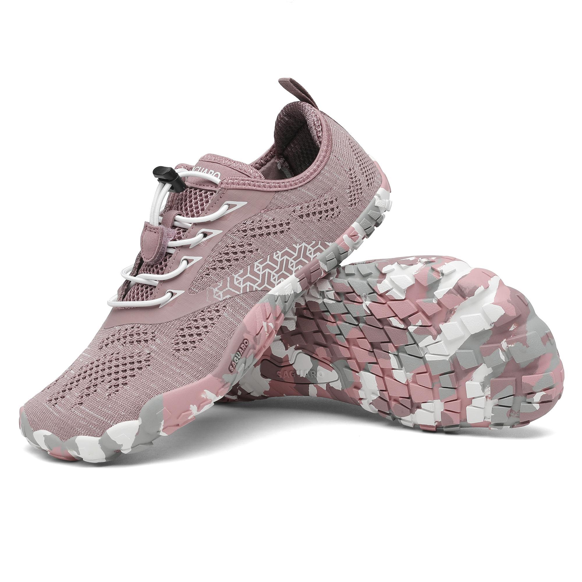 Sabatilles barefoot muntanya i trekking adult Saguaro Smart II rosa gris - CD 6/8