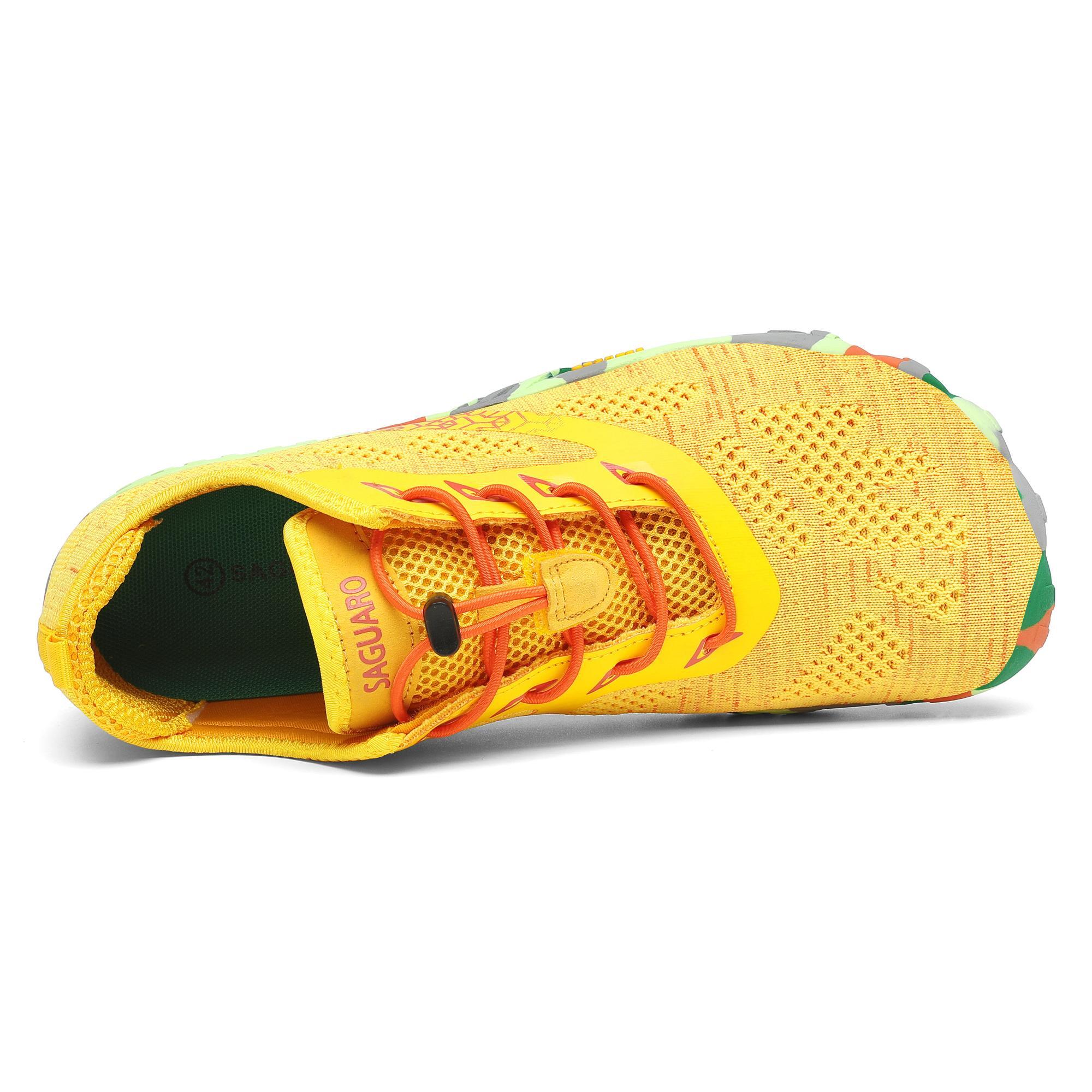 Zapatillas barefoot montaña y trekking Adulto Saguaro Smart II Amarillo - CD 6/8