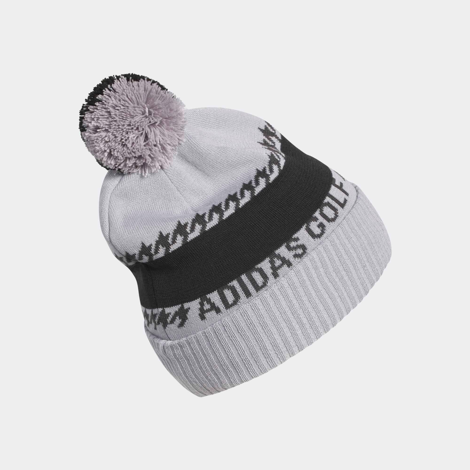 Berretto golf COLD.DRY con pompon grigio-nero 2/4