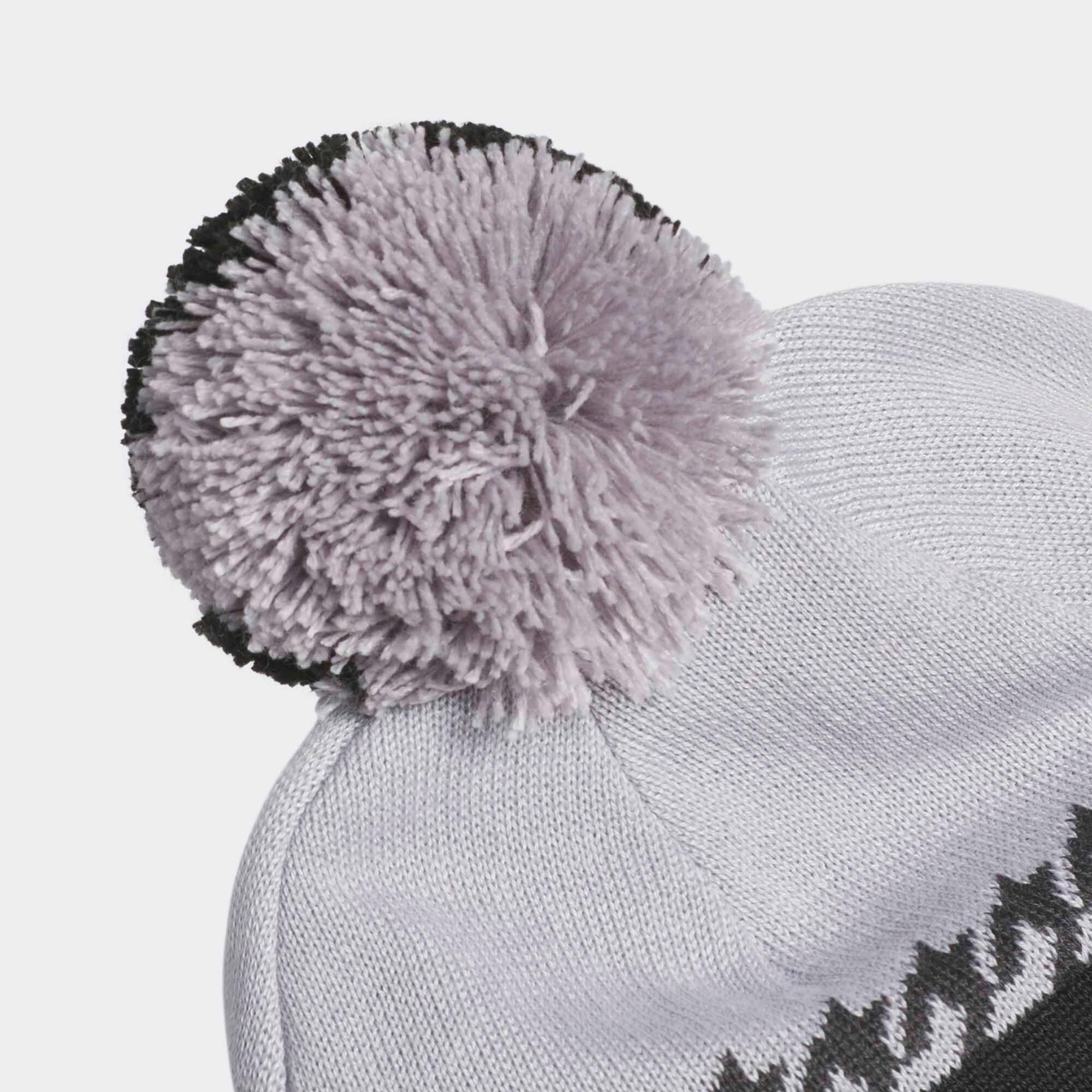 Berretto golf COLD.DRY con pompon grigio-nero 4/4