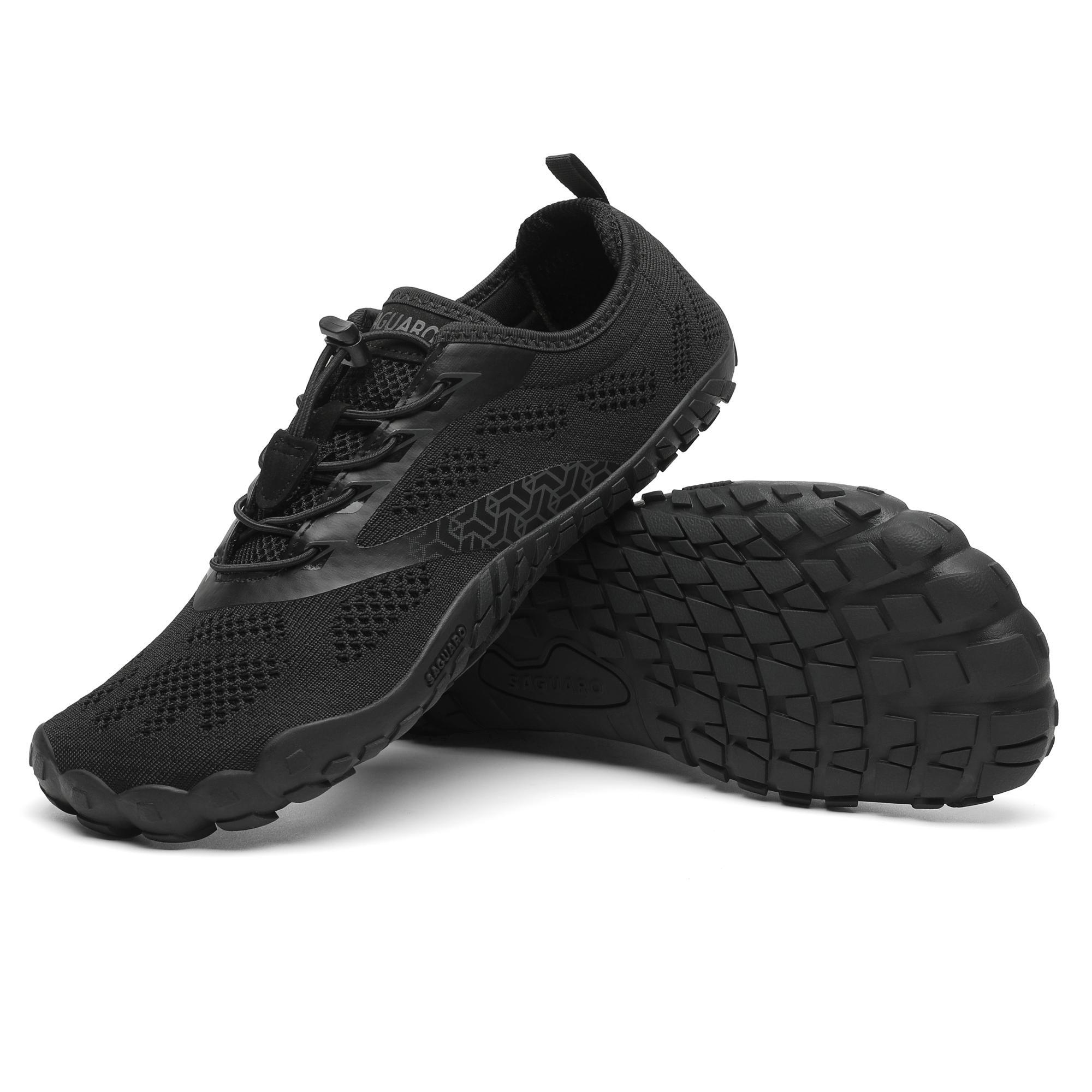Zapatillas barefoot montaña y trekking Adulto Saguaro Smart I Negro - CD 6/8