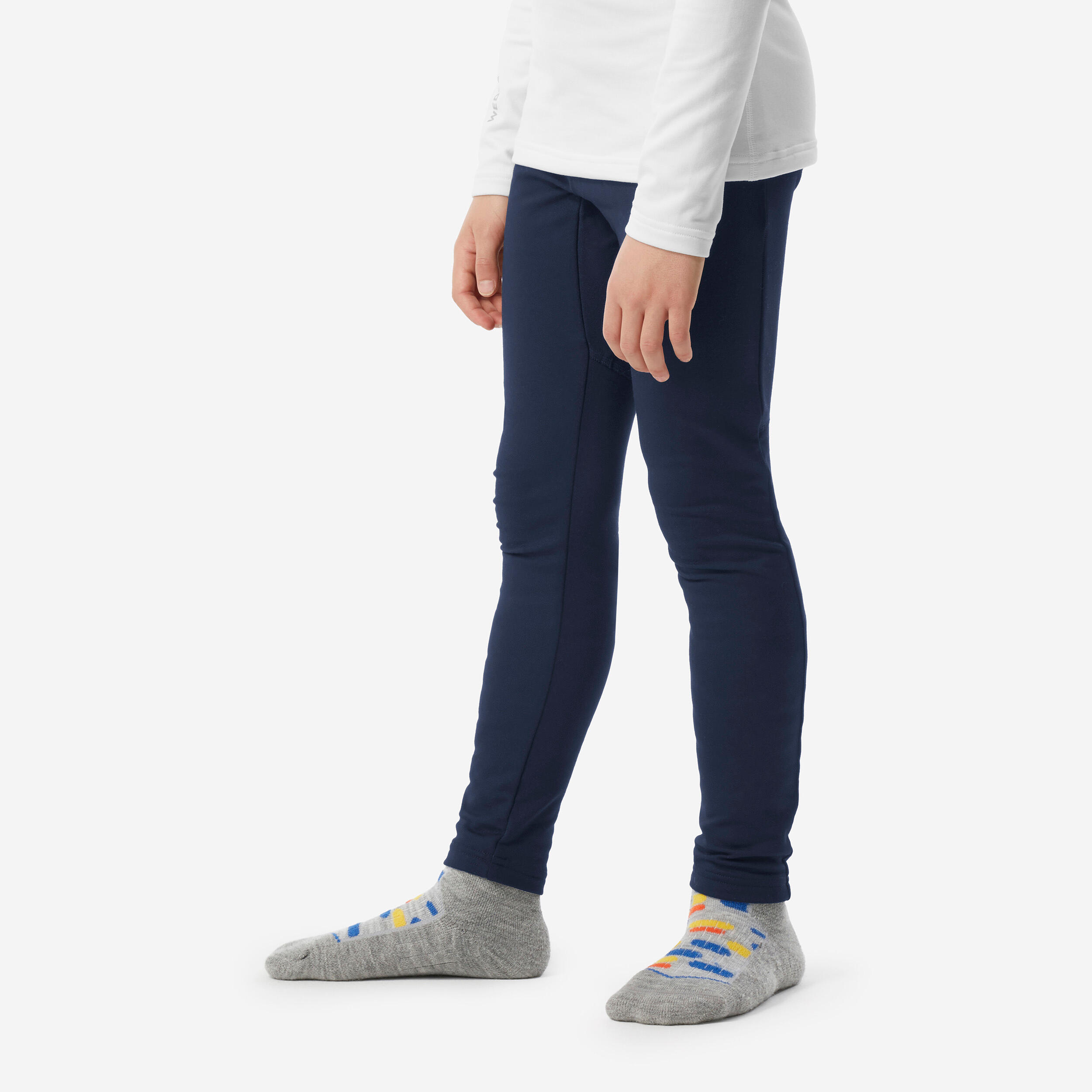 Kids’ Thermal Ski Tights, BL 500 - WEDZE