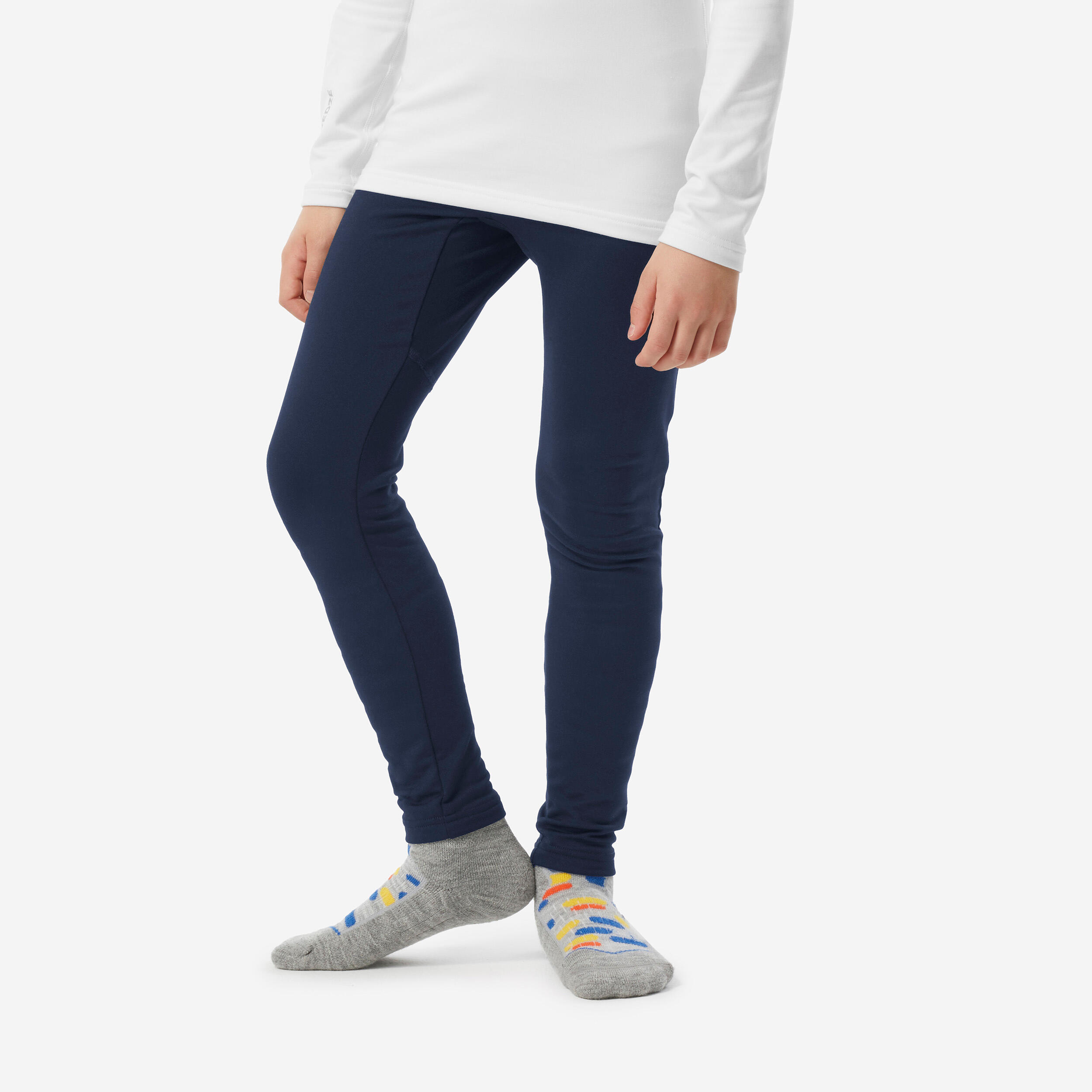 Kids’ Thermal Ski Tights, BL 500 - WEDZE