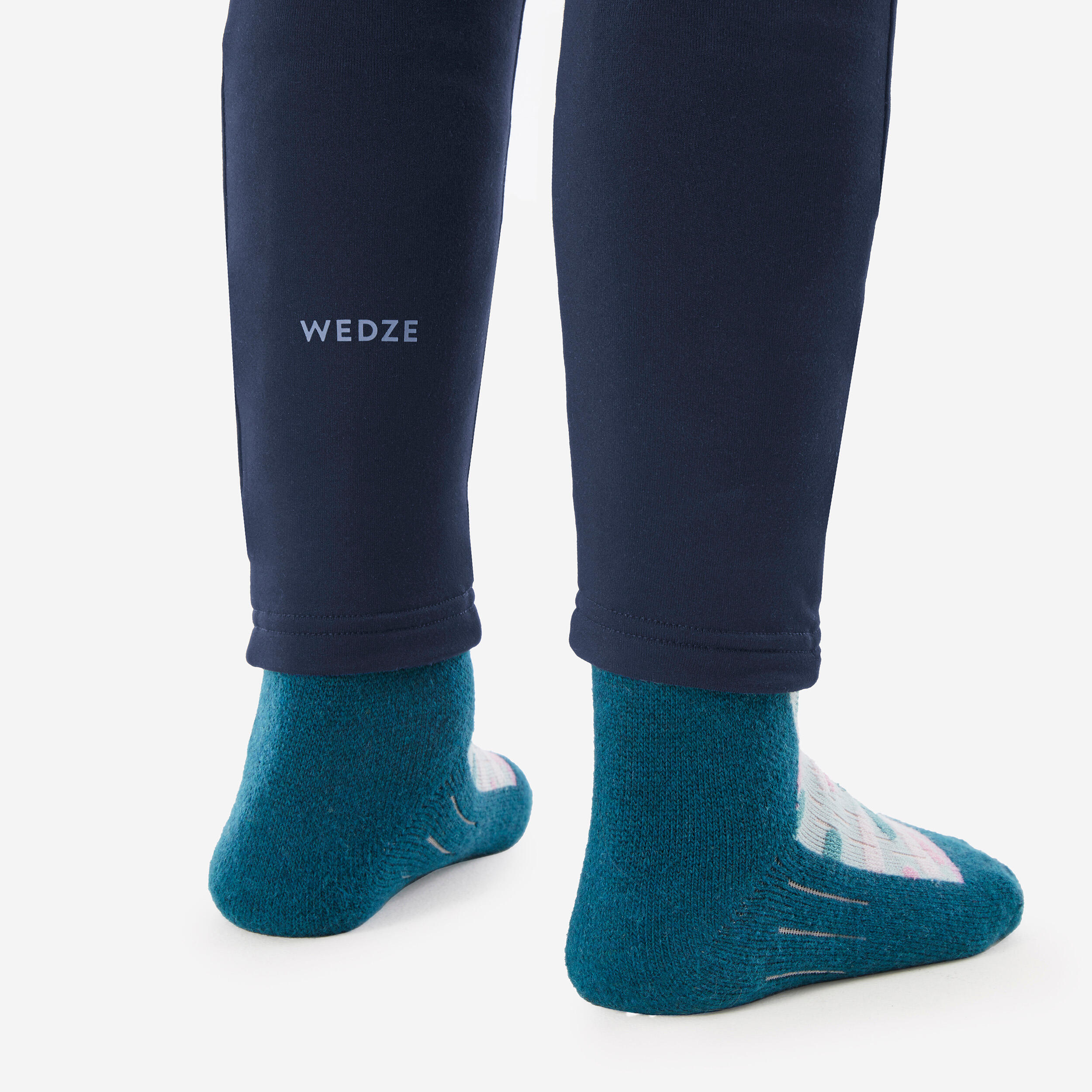 Kids’ Thermal Ski Tights, BL 500 - WEDZE