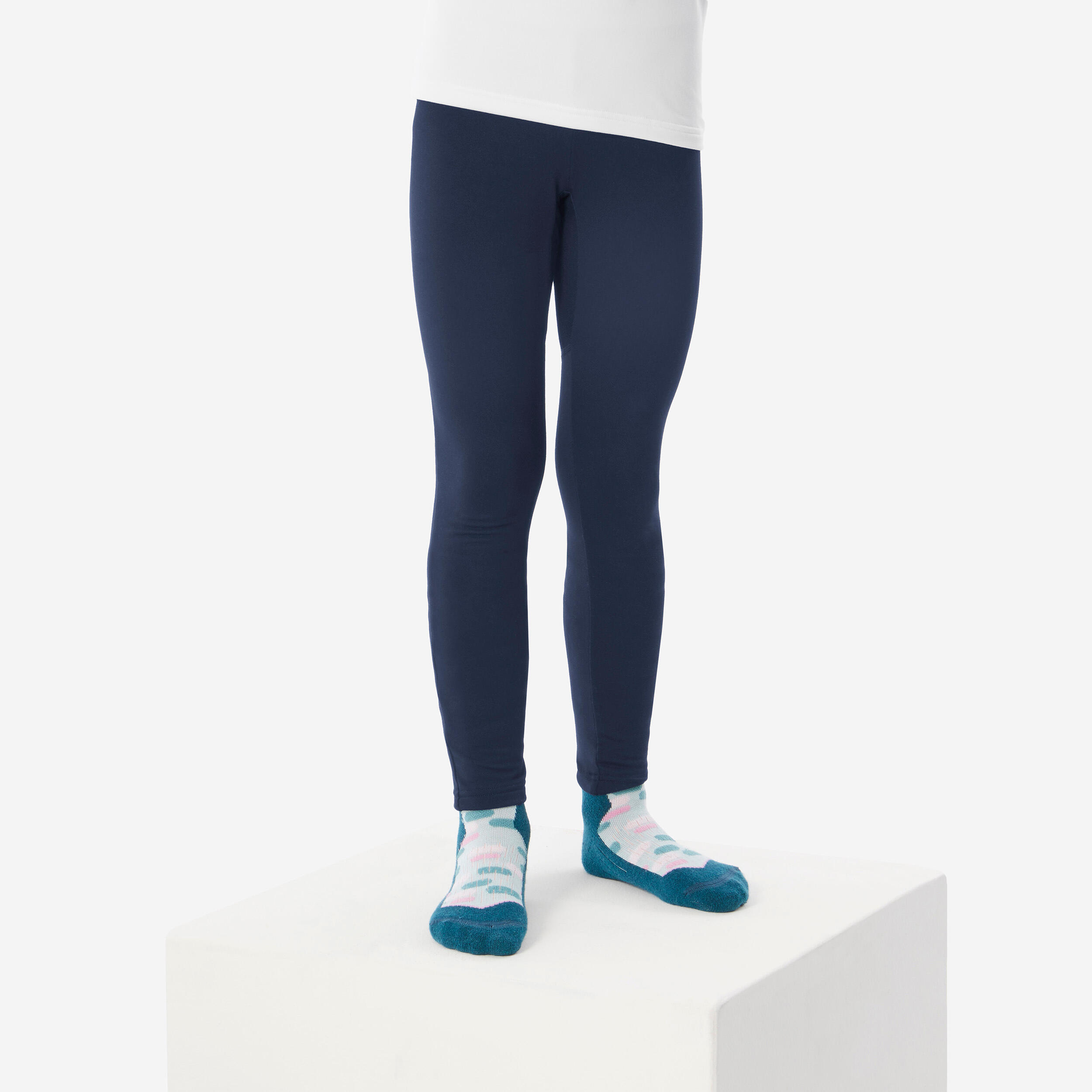 Kids’ Thermal Ski Tights, BL 500 - WEDZE