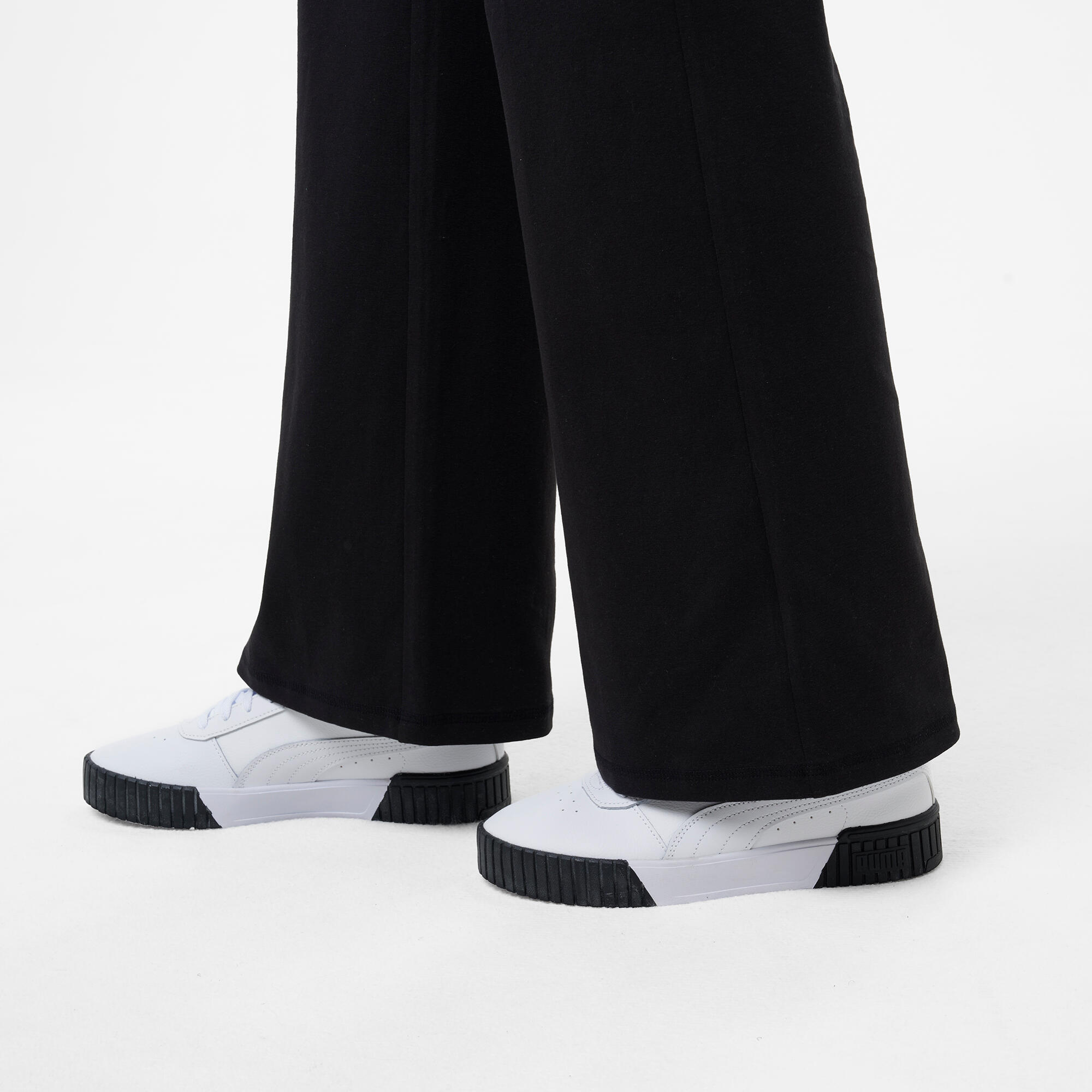 Legging en coton taille haute femme, noir 5/7