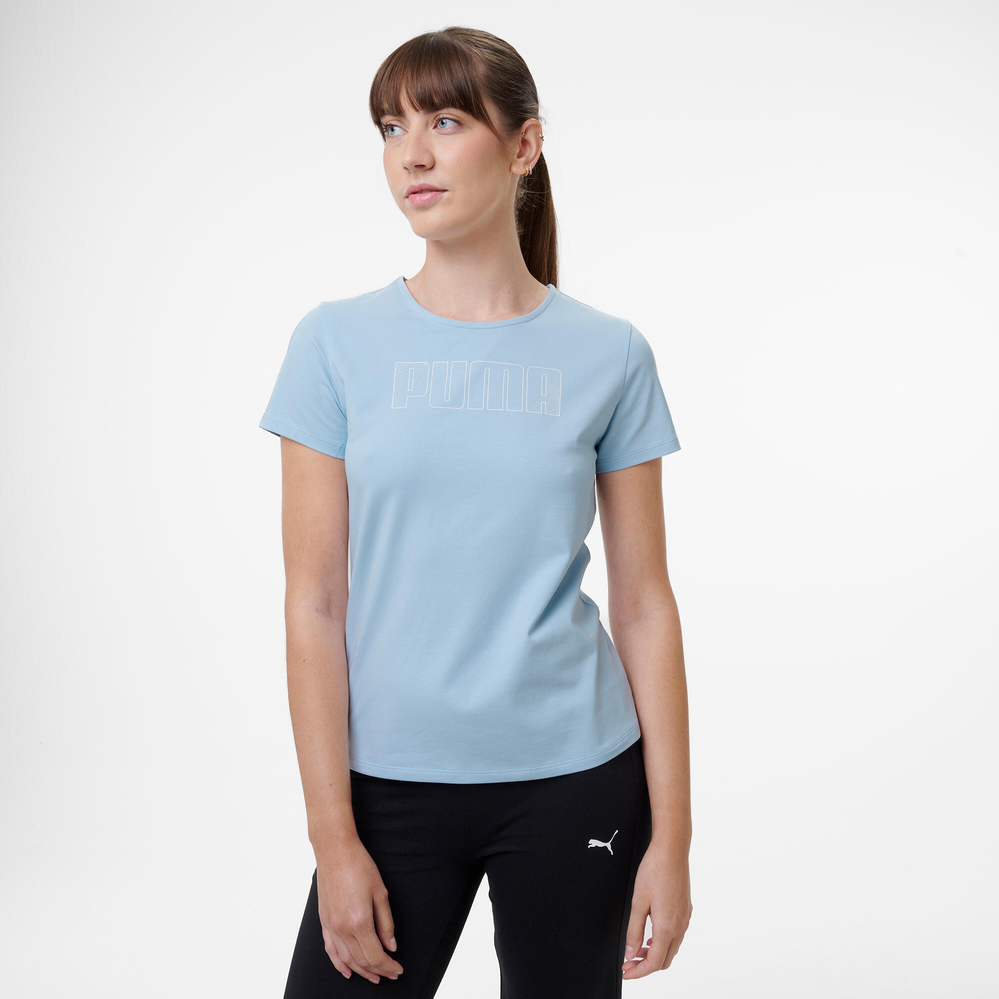 T-shirt en coton femme, bleu