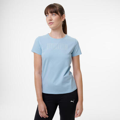 T-shirt dames blauw