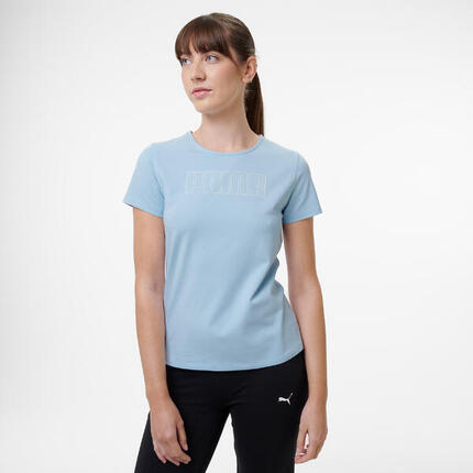 T-Shirt Damen Baumwolle - blau