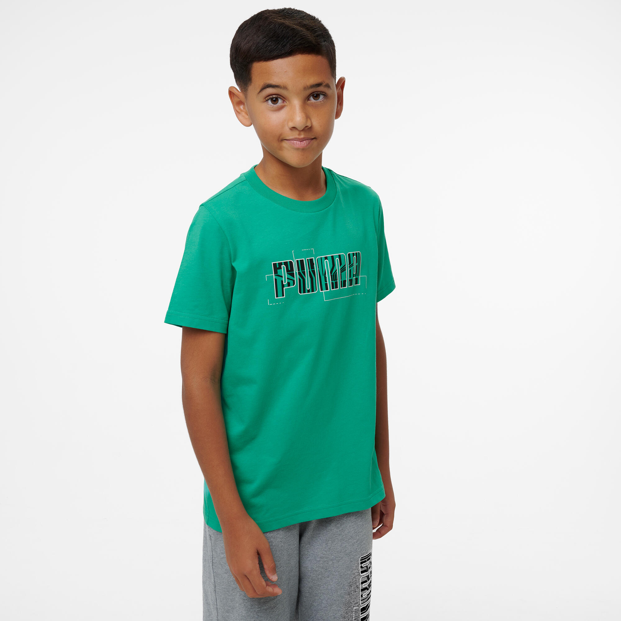 T-shirt coton imprimé enfant, vert 7/7