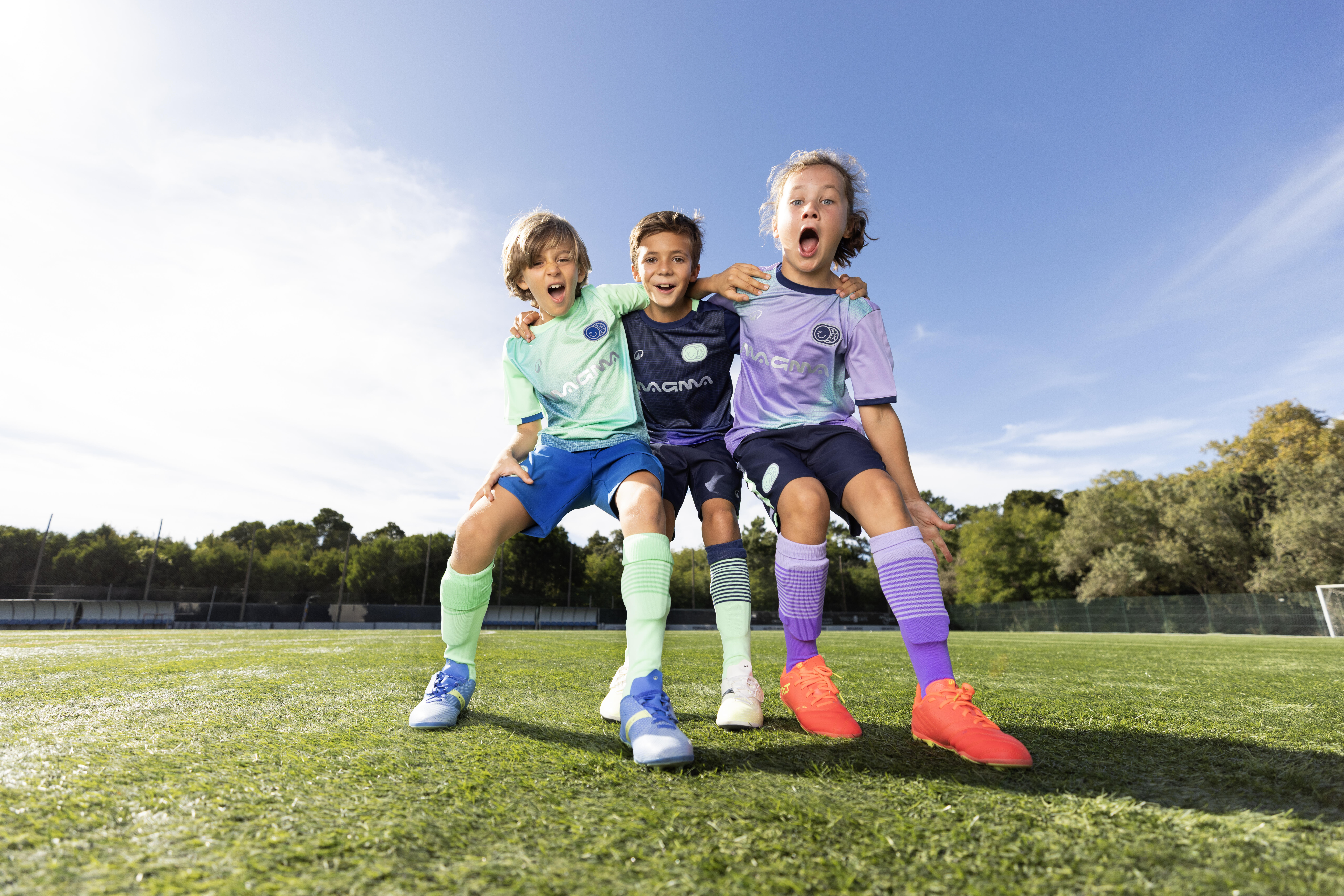 Kids’ Soccer High-Rise Socks, Viralto  - KIPSTA