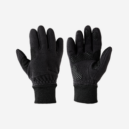 GANTS VELO 100 HIVER POLAIRE NOIR